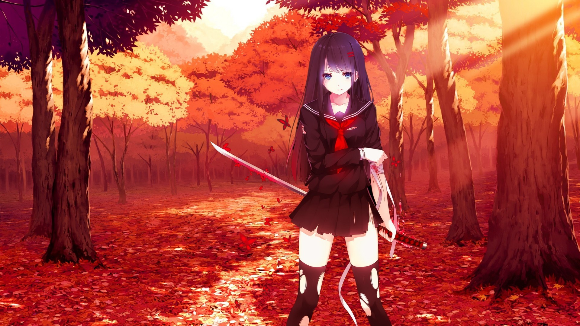 HD autumn anime girl wallpapers | Peakpx