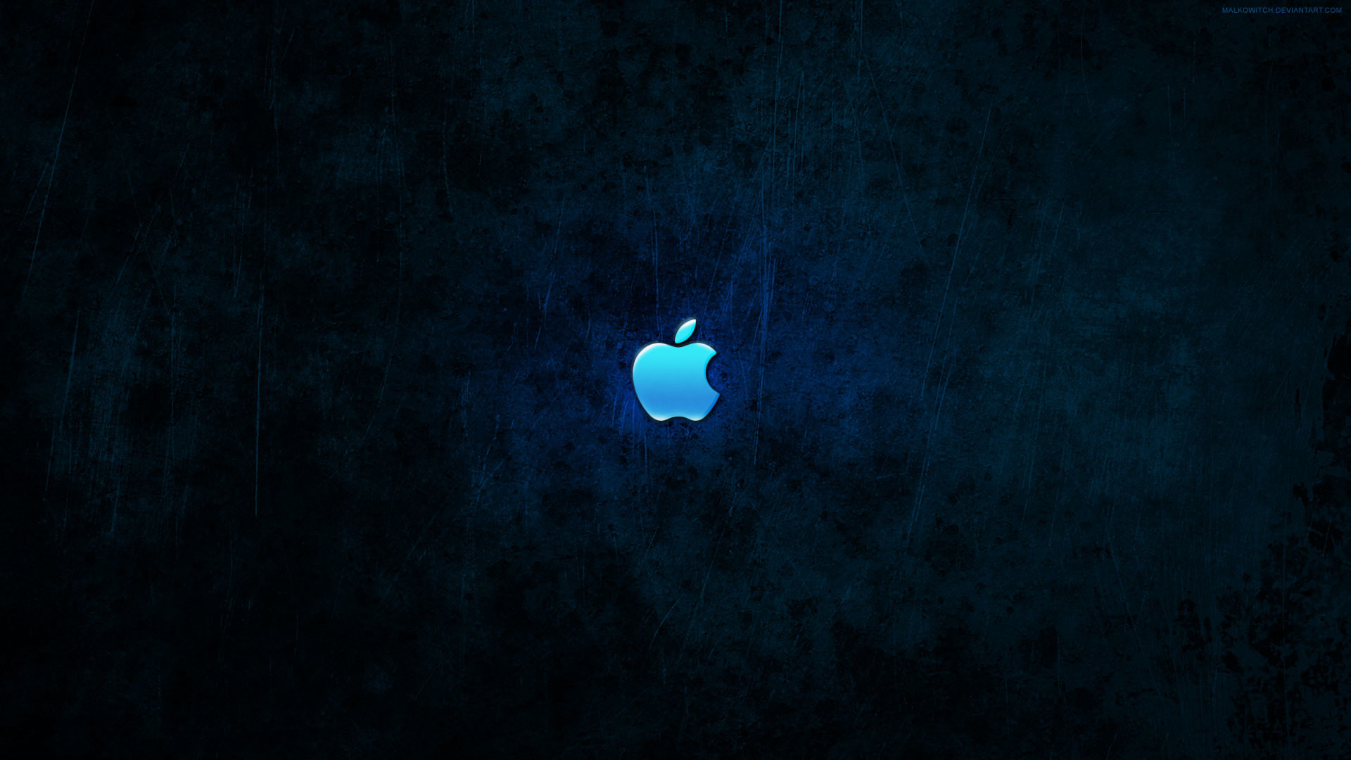1920x1080 hd pics photos blue dark apple logo desktop background wallpaper