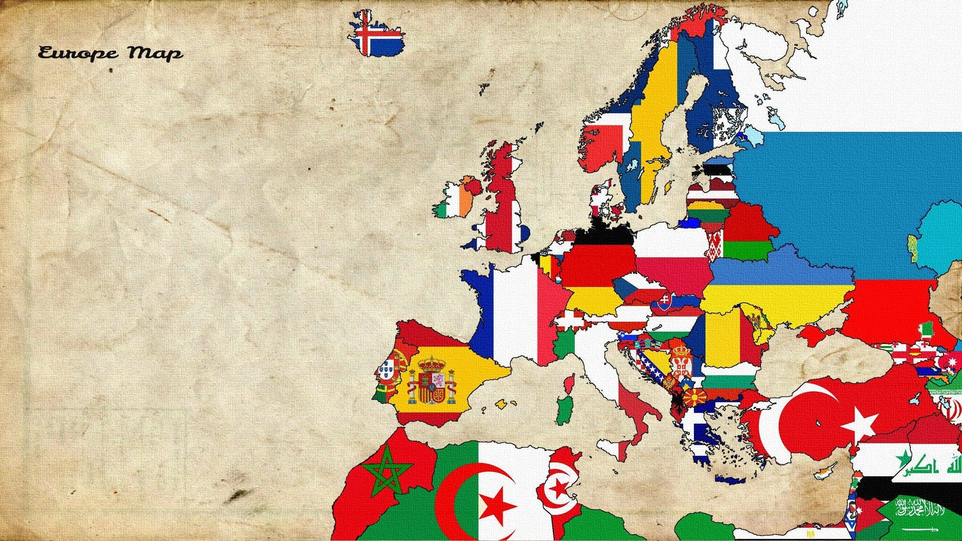 1920x1080 map, Europe, Old Map, Flag Wallpapers HD / Desktop and Mobile Backgrounds