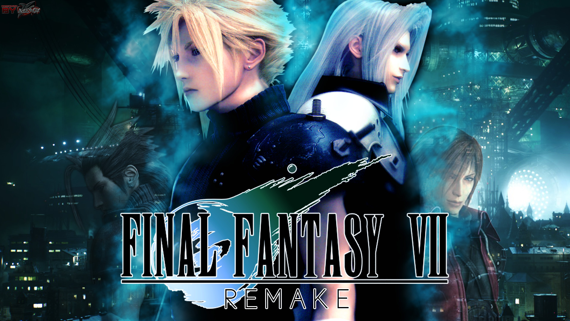 1920x1080 ... CLOUD AND SEPHIROTH (FFVII REMAKE) by Azer0xHD