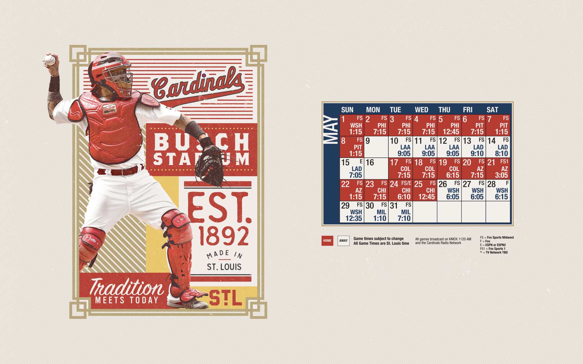 St. Louis Cardinals Wallpaper Schedule for your lock screen