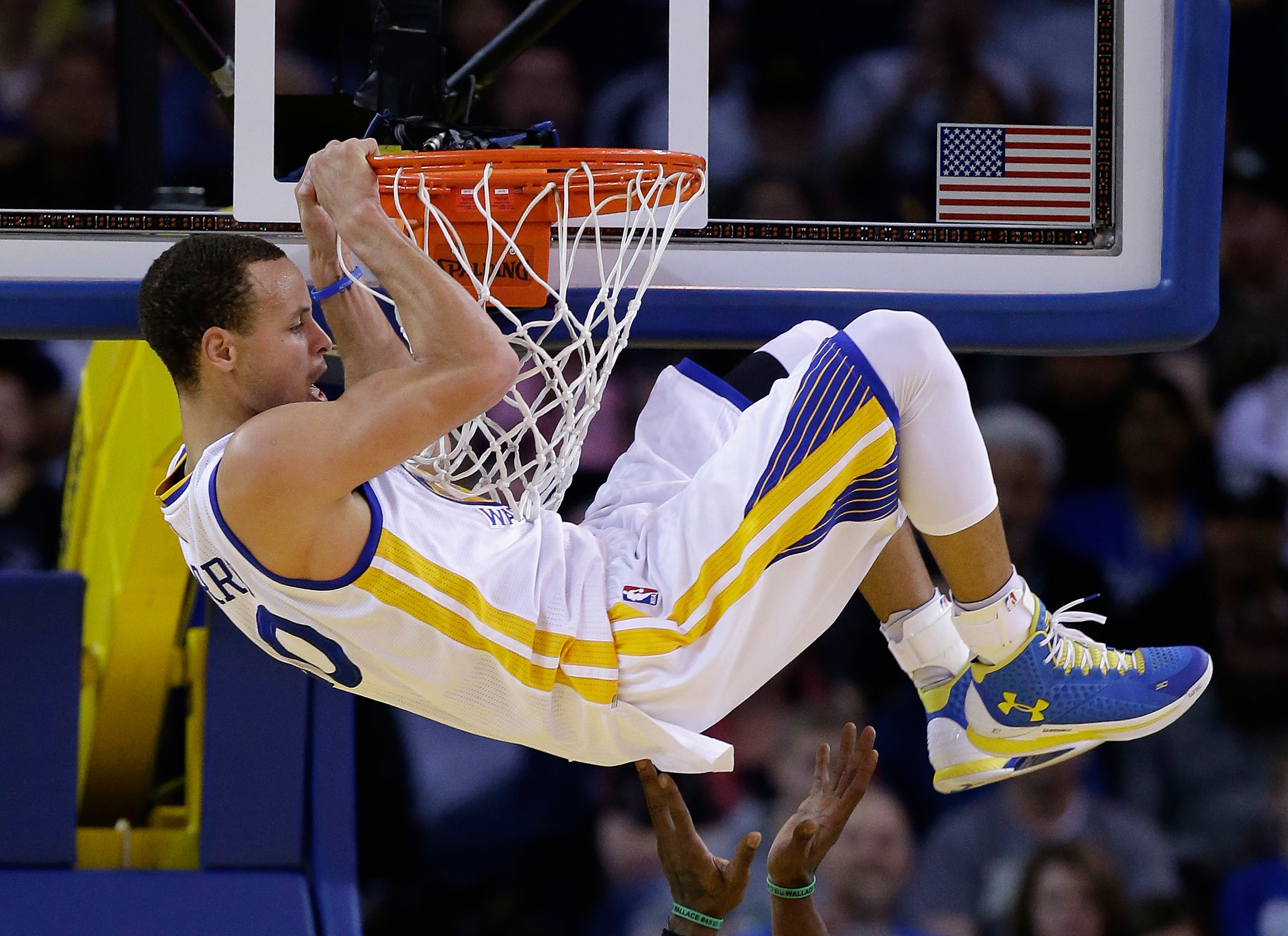 2312x1680 Stephen Curry, Here Finishing A Dunk, Is Already A Star, Known For His