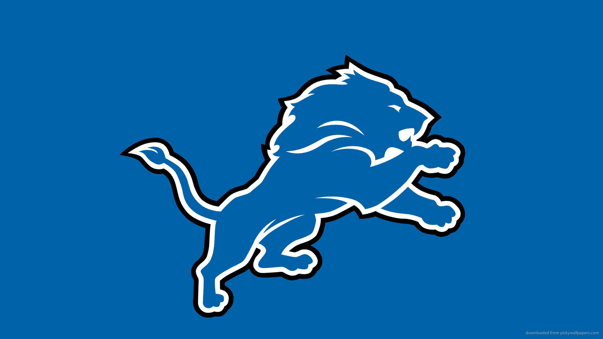 1920x1080 Detroit Lions Logo On A Blue Background picture