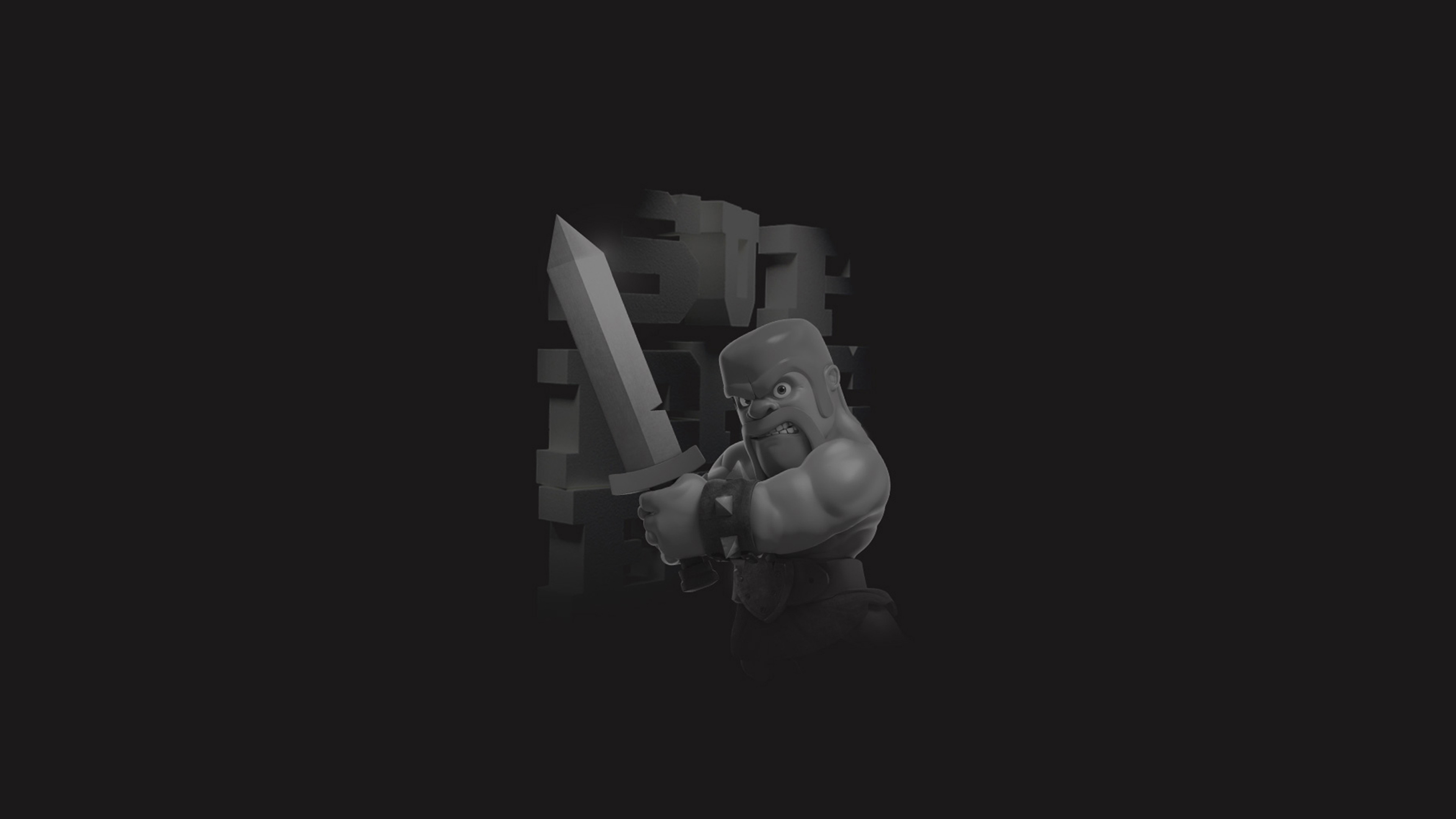 3840x2160 Clash Of Clans Barbarian 4k