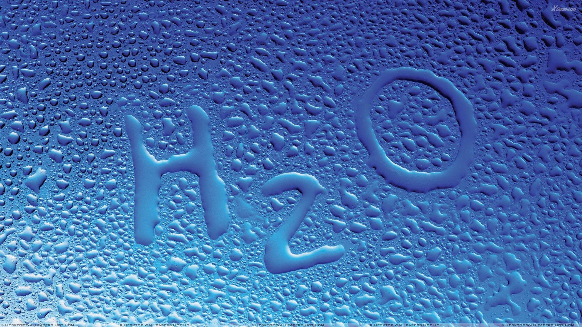 1920x1080 H2o Water Drops On Blue Background Download 09 ...