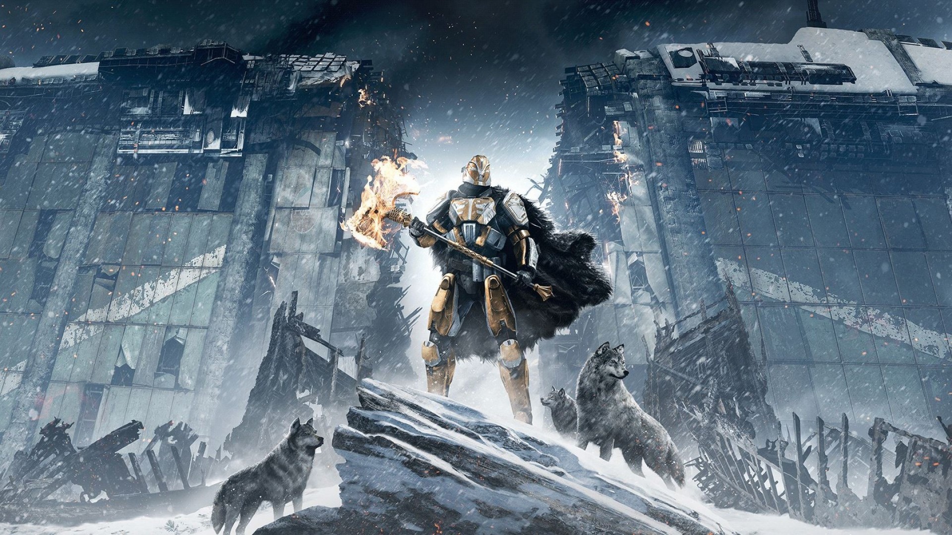 1920x1080 Preview wallpaper destiny, rise of iron, character, wolves 