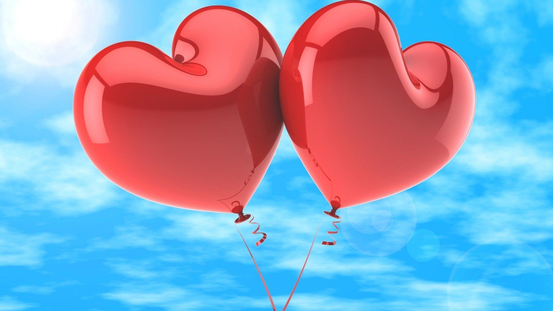 1920x1080 Heart Balloon Love Wallpaper HD Download Of Red Hearts