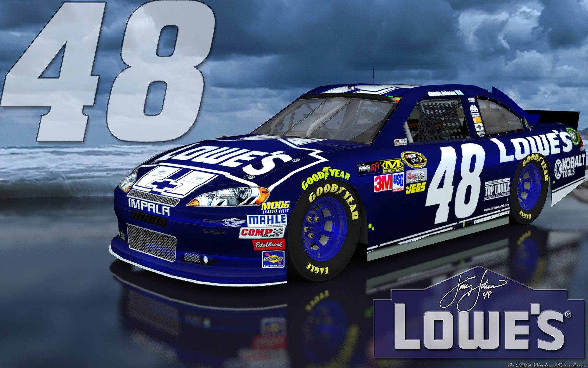 2000x1251 ... 16x10 Alt Jimmie Johnson Lowes 48 Brighter Outdoor Wallpaper ...