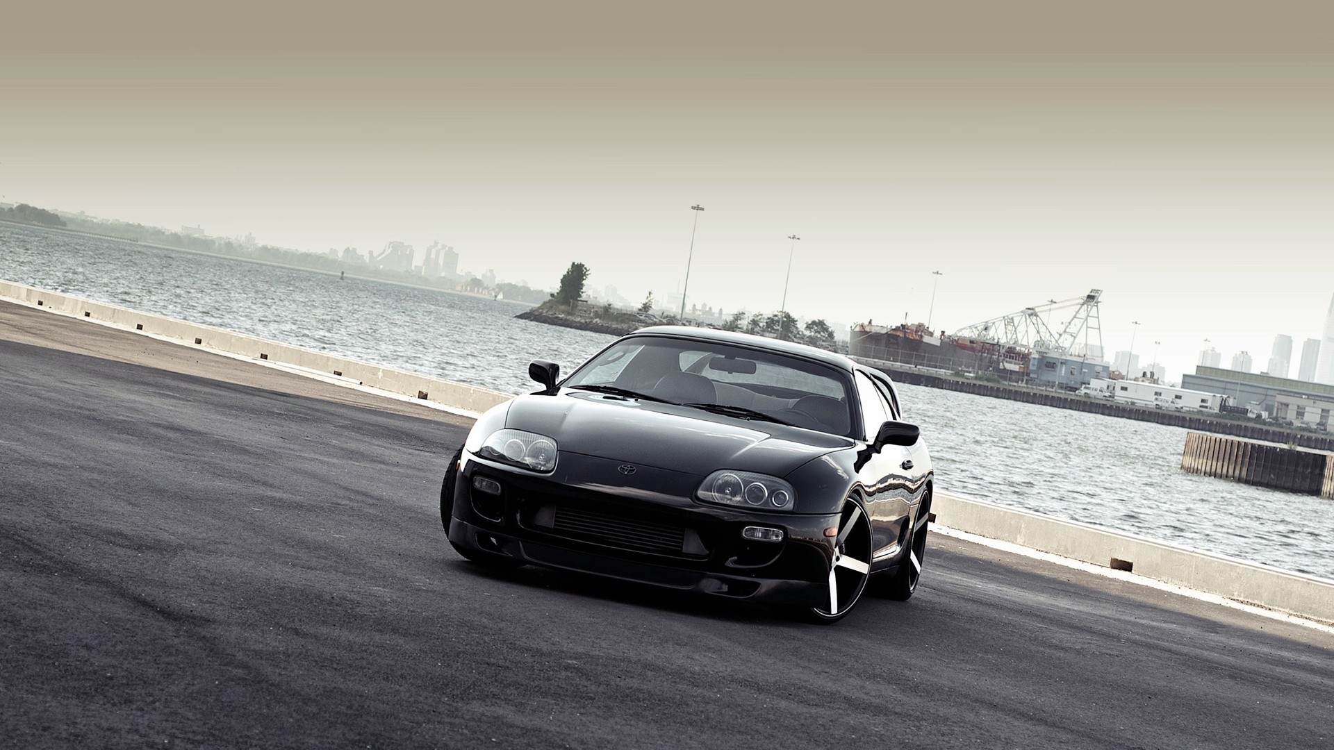 1920x1080 Black red dock cars sports Toyota outdoors vehicles supercars turbo Toyota  Supra automotive automobiles exotic cars supra mkIV Toyota Supra Turbo  wallpaper ...