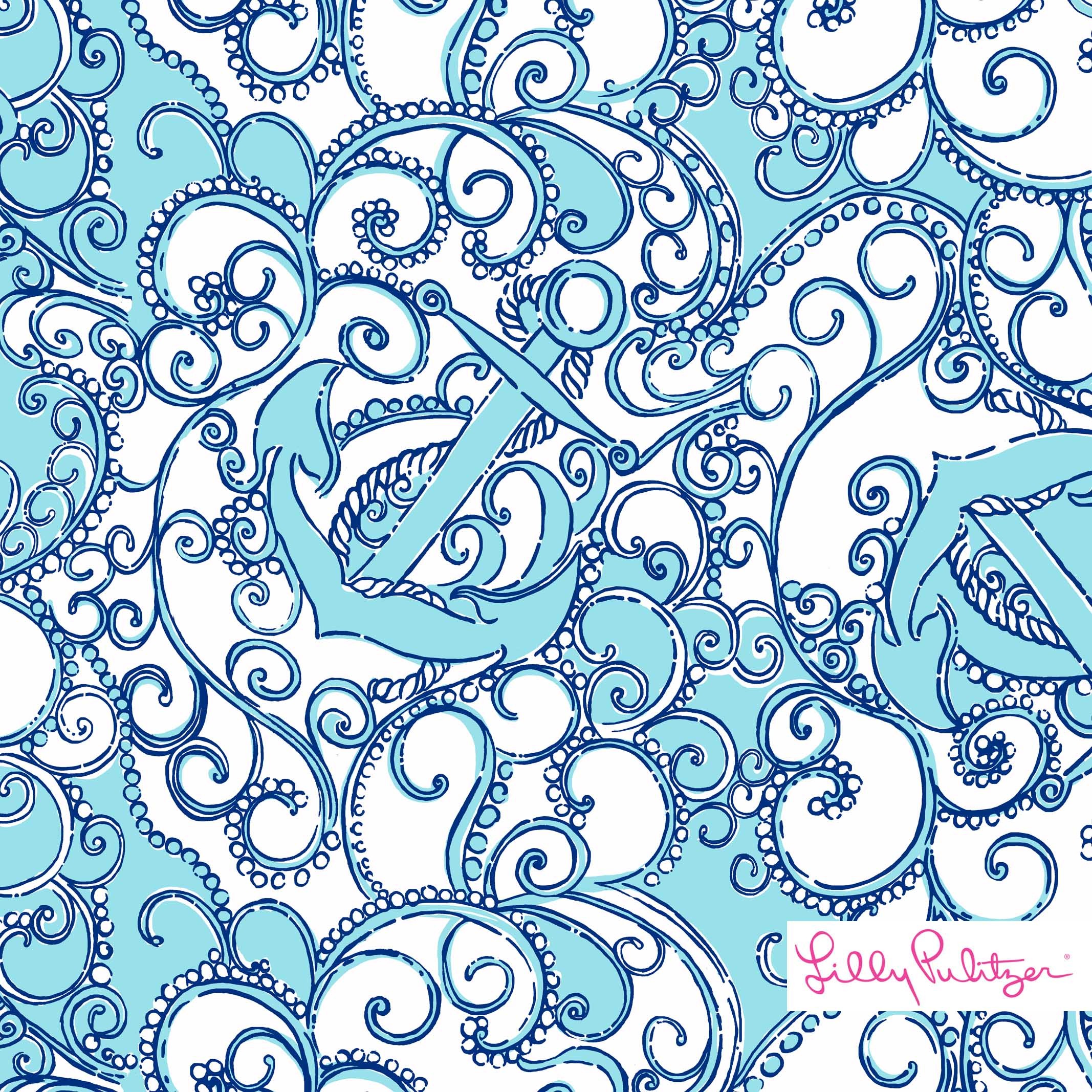 2134x2134 Lilly Pulitzer Anchor Patterns