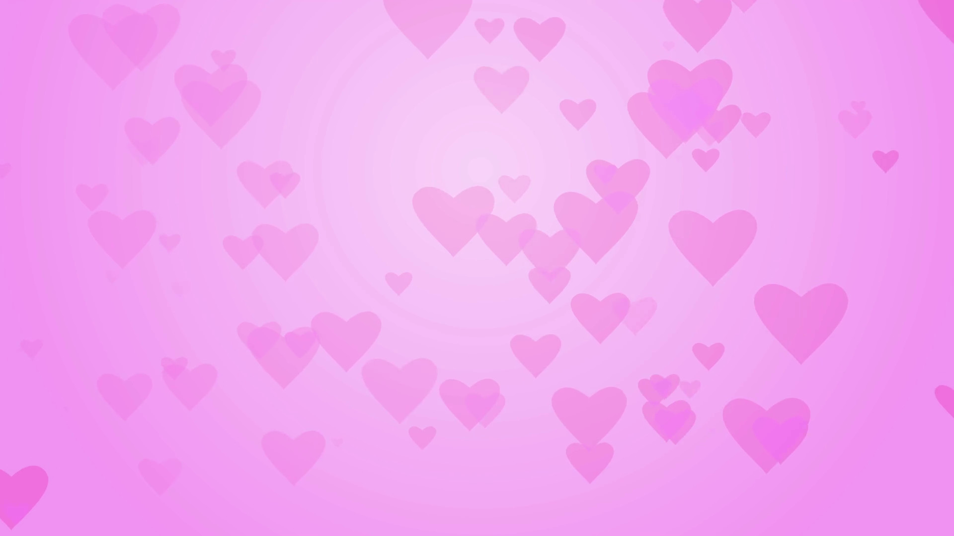 1920x1080 Love hearts moving on pink background with gradient. Pink heart background  Seamless loop. Motion Background - Storyblocks Video