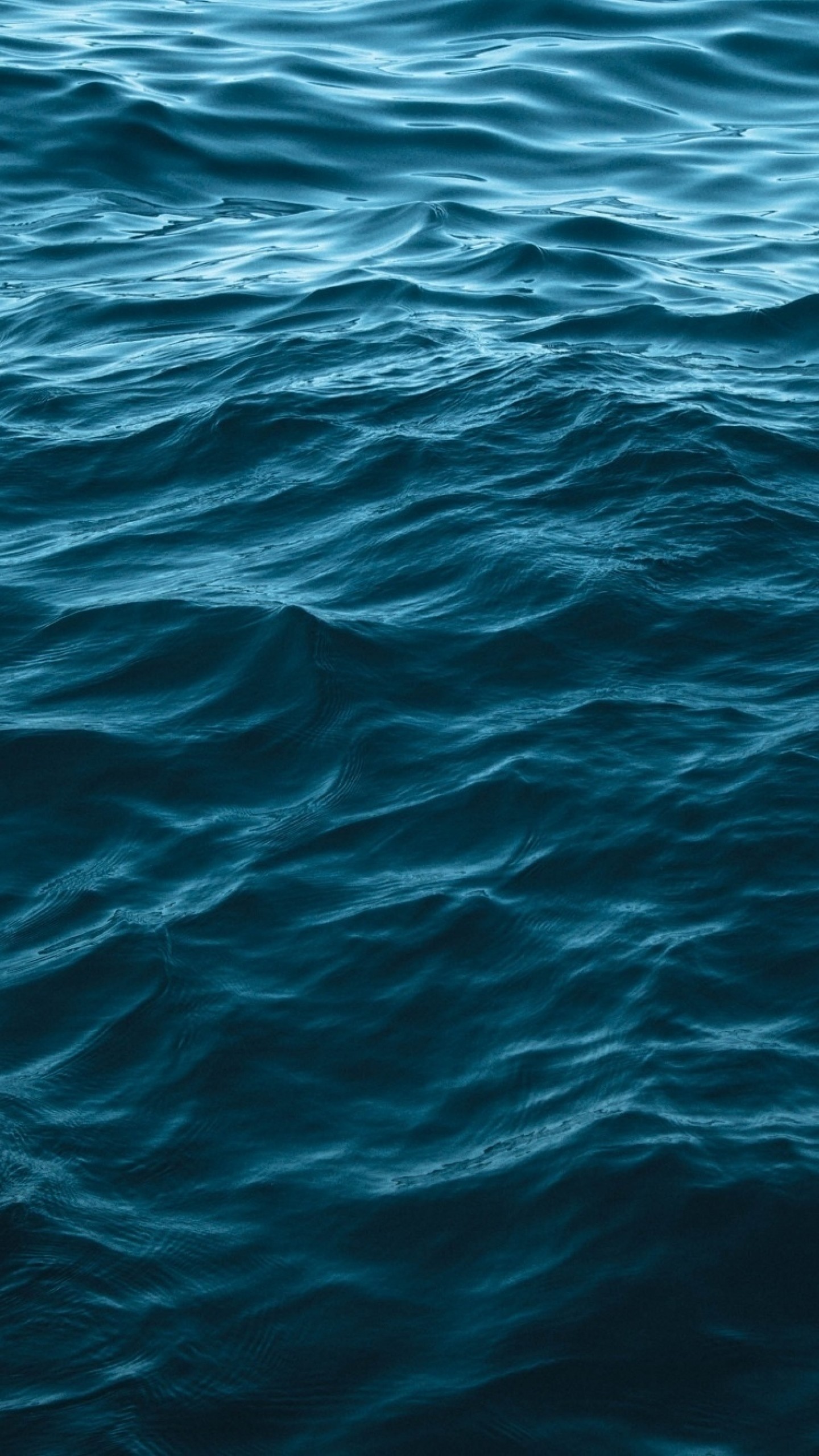 1440x2560 Preview wallpaper sea, water, waves, ripples, depth 