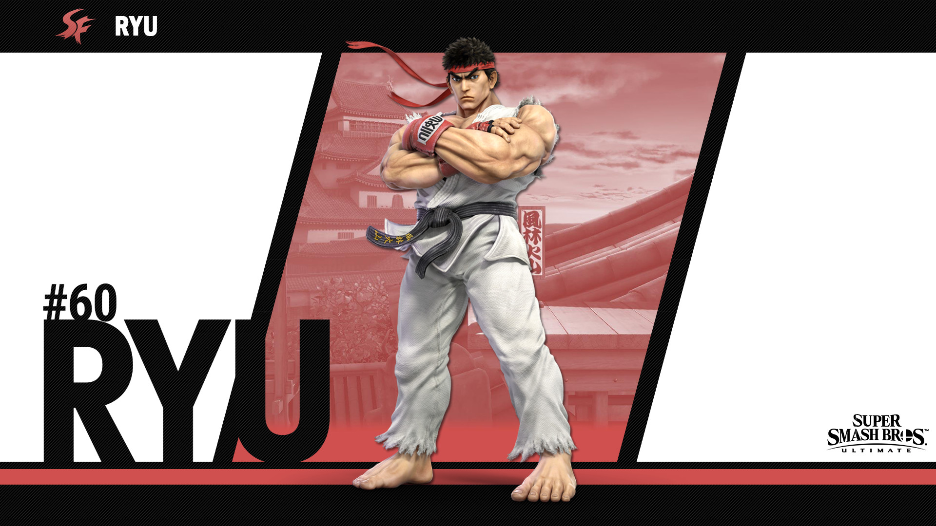 1920x1080 Wallpaper Of Ryu From Super Smash Bros. Ultimate