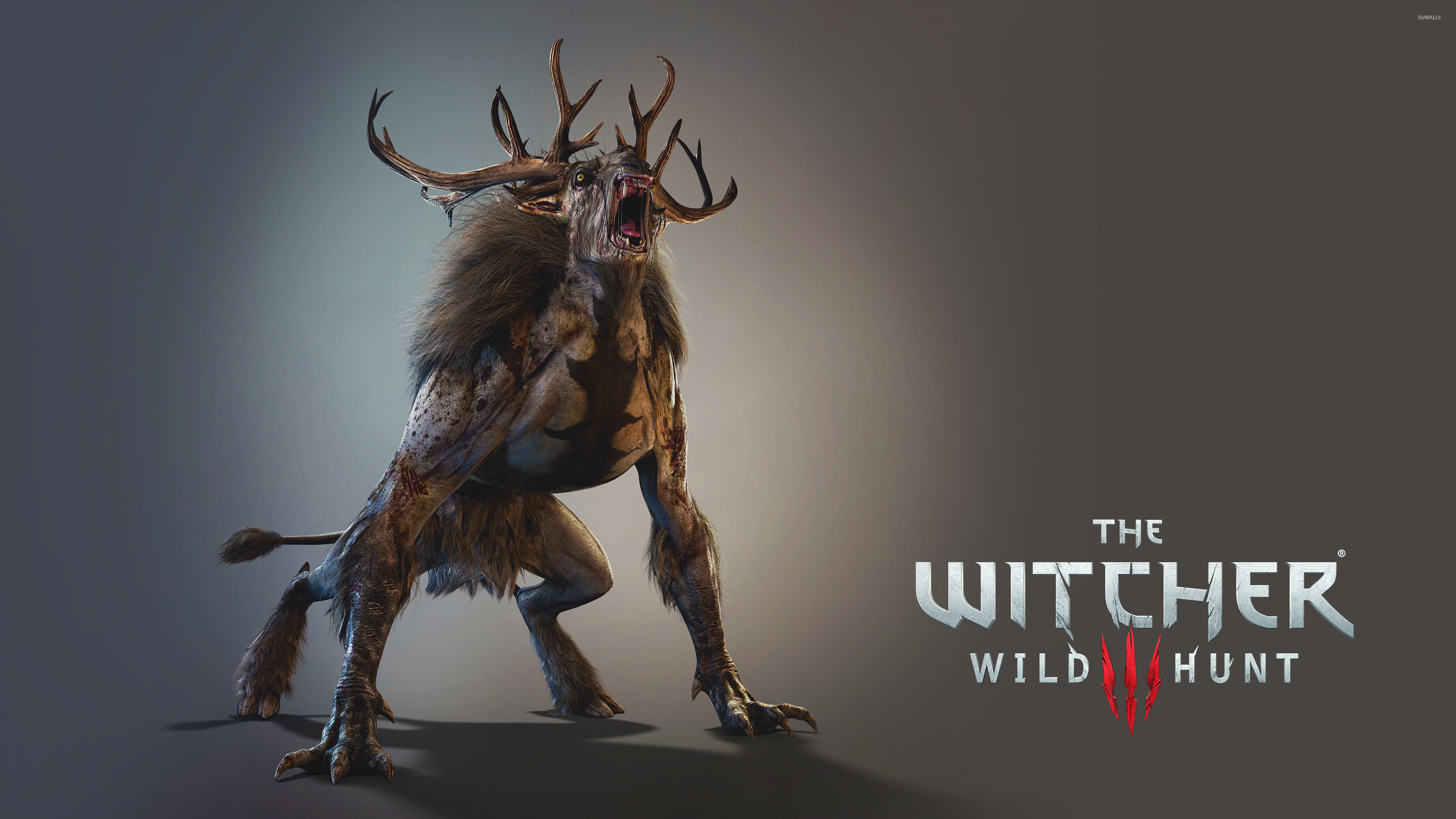3840x2160 Fiend roaring - The Witcher 3: Wild Hunt wallpaper  jpg