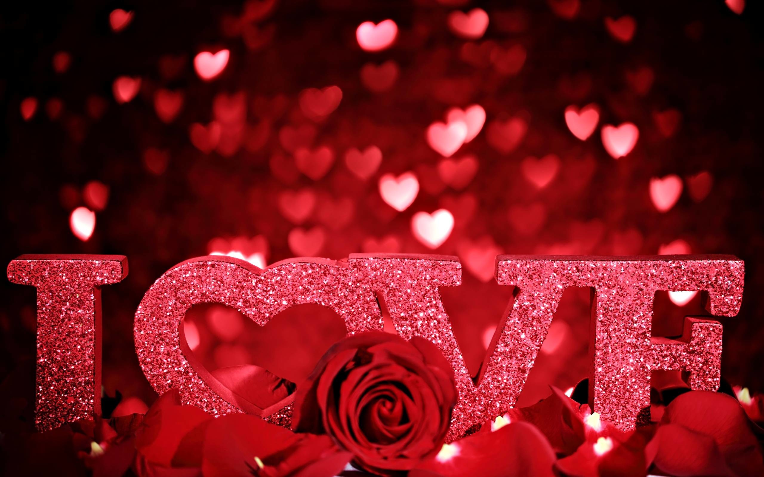 2560x1600 ... Wallpaper Red Roses Heart happy valentine's day love heart romantic i love  you rose paper . ...