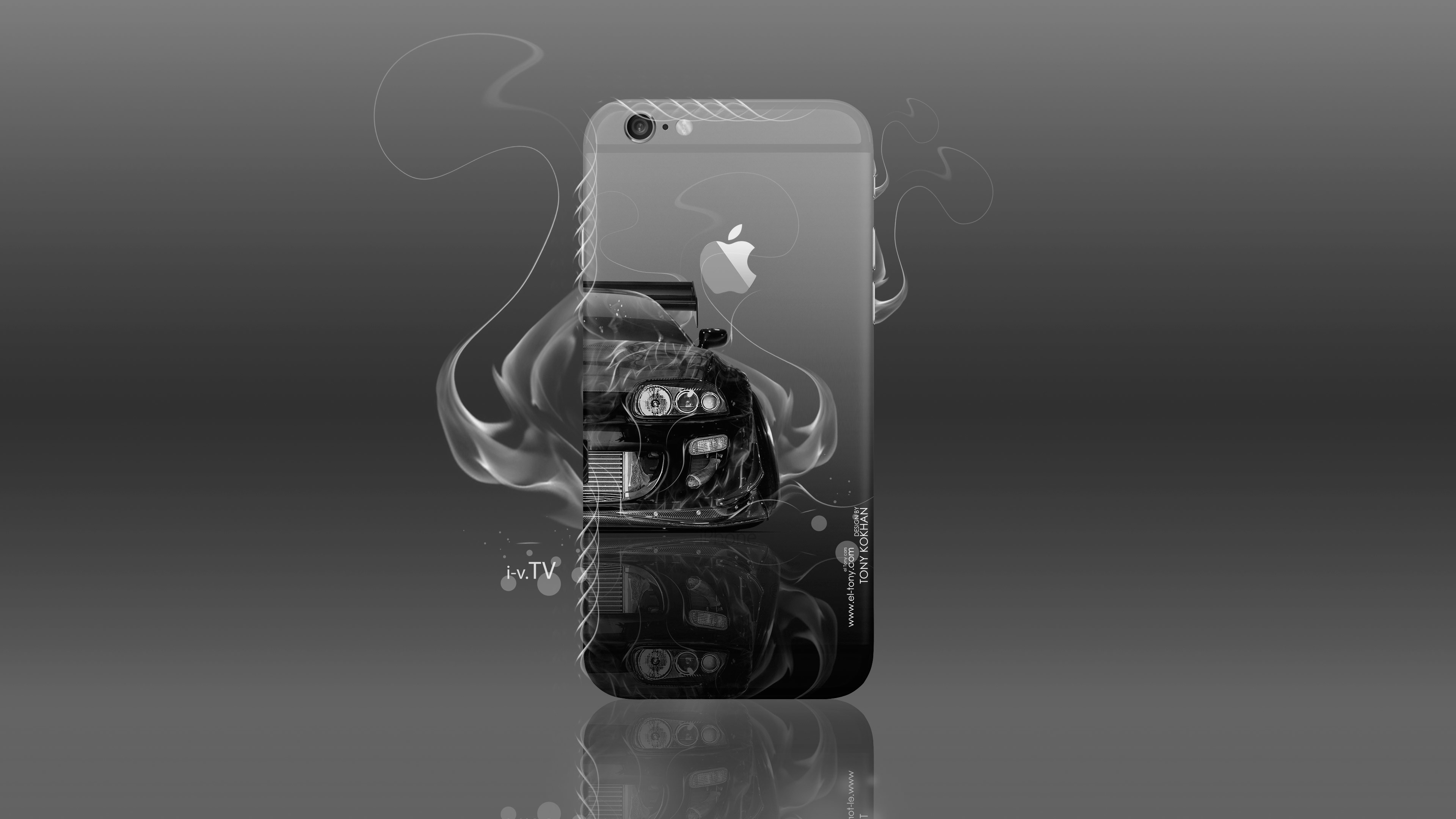 3840x2160 ... apple-iphone-6-plus-gadget-appletony-back-logo-