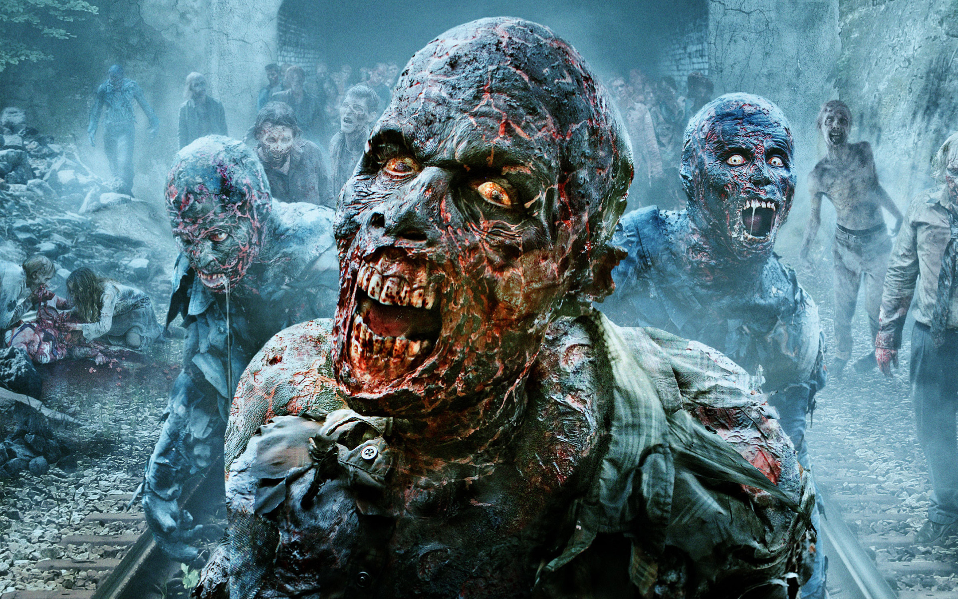 1920x1200 Scary Zombie Wallpaper Background