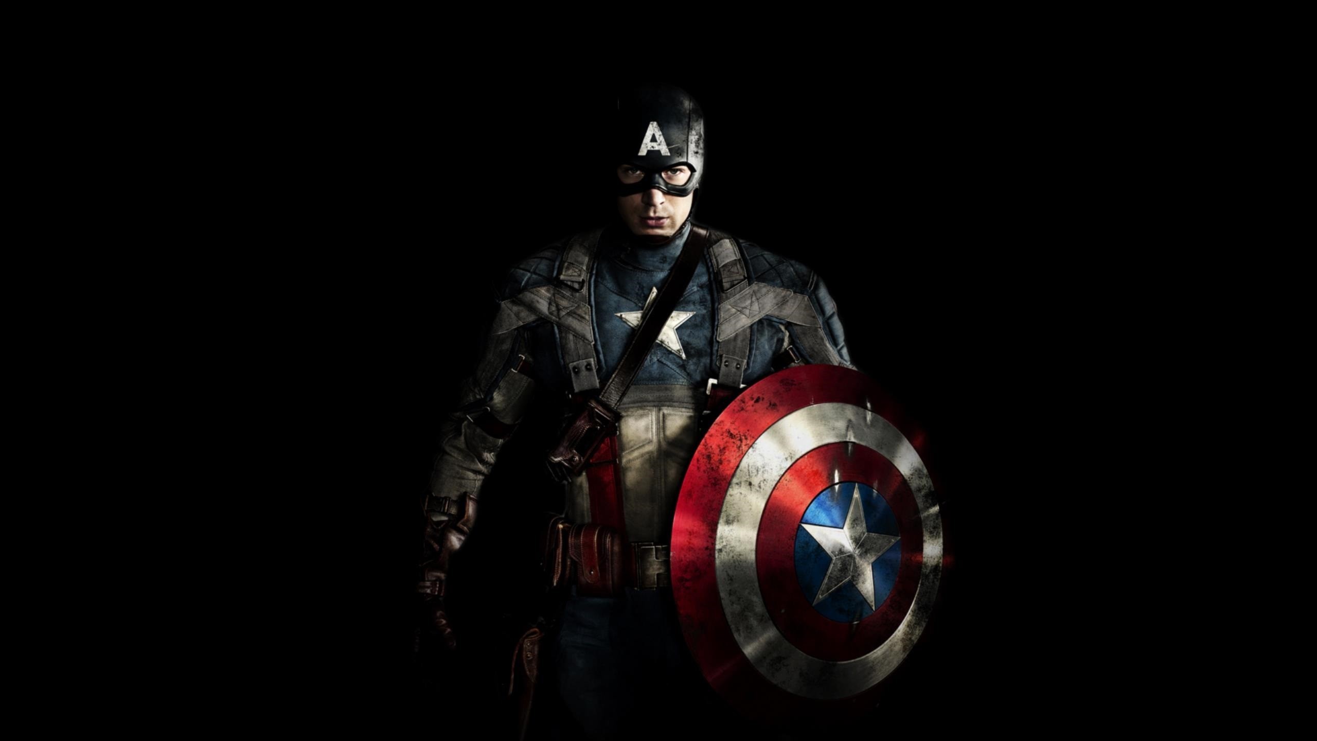 2560x1440 Chris Evans is Captain America wallpaper
