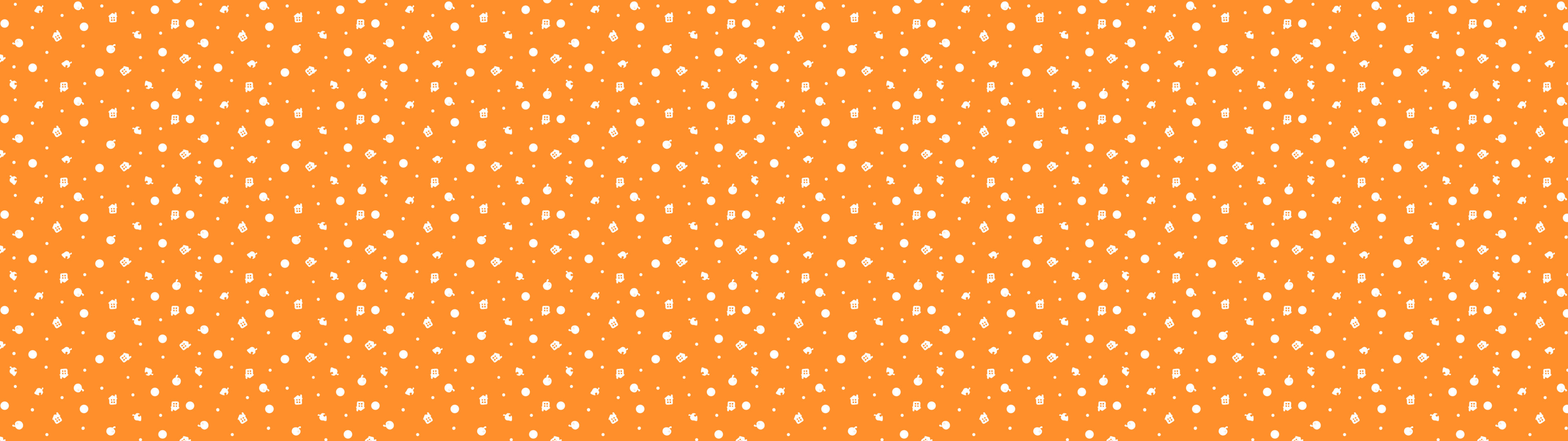 3840x1080 General  Animal Crossing Animal Crossing New Leaf New Leaf pattern  logo minimalism texture orange background