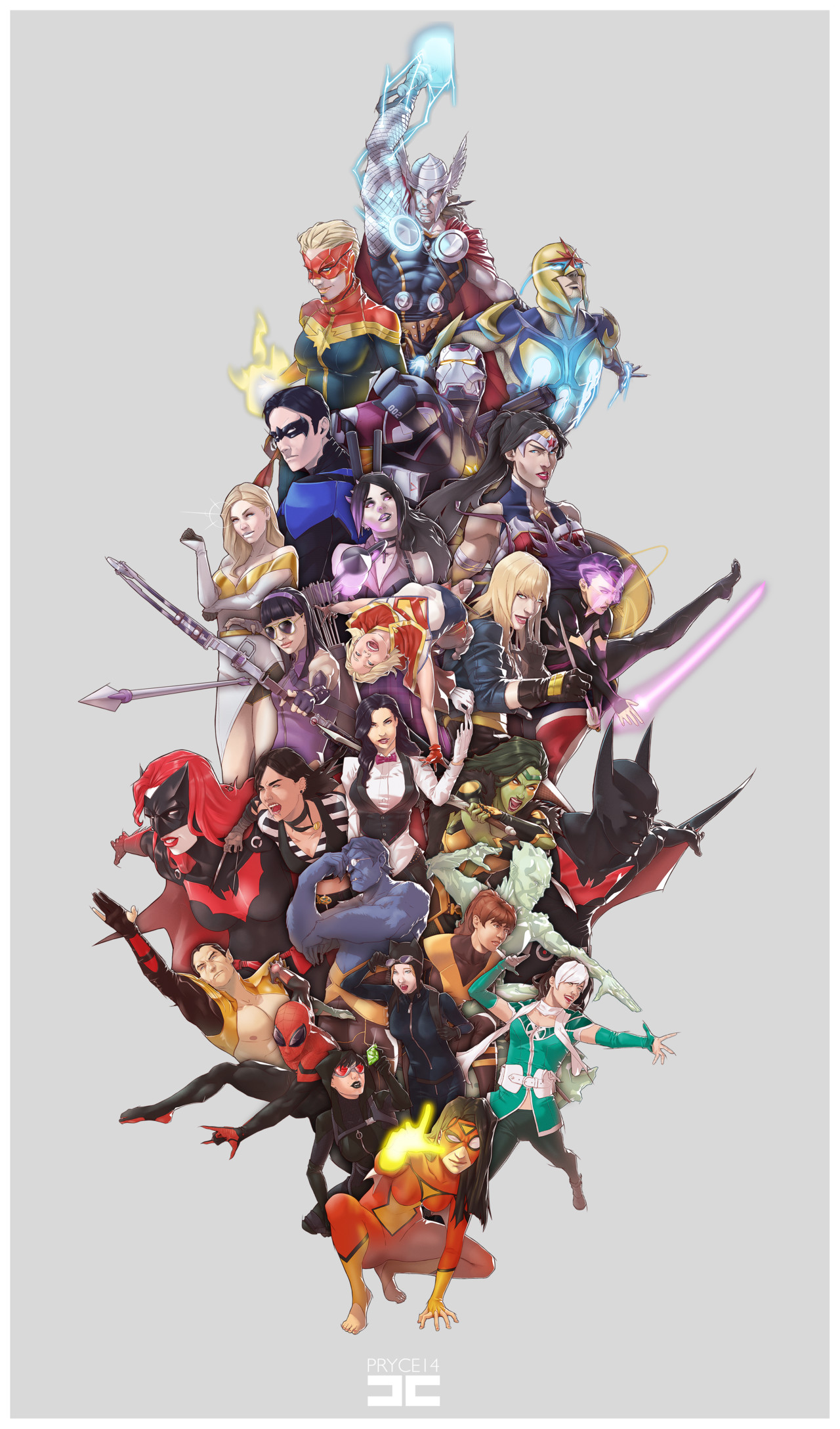 1280x2176 PROJECT 25: SUPERHEROES by Pryce14