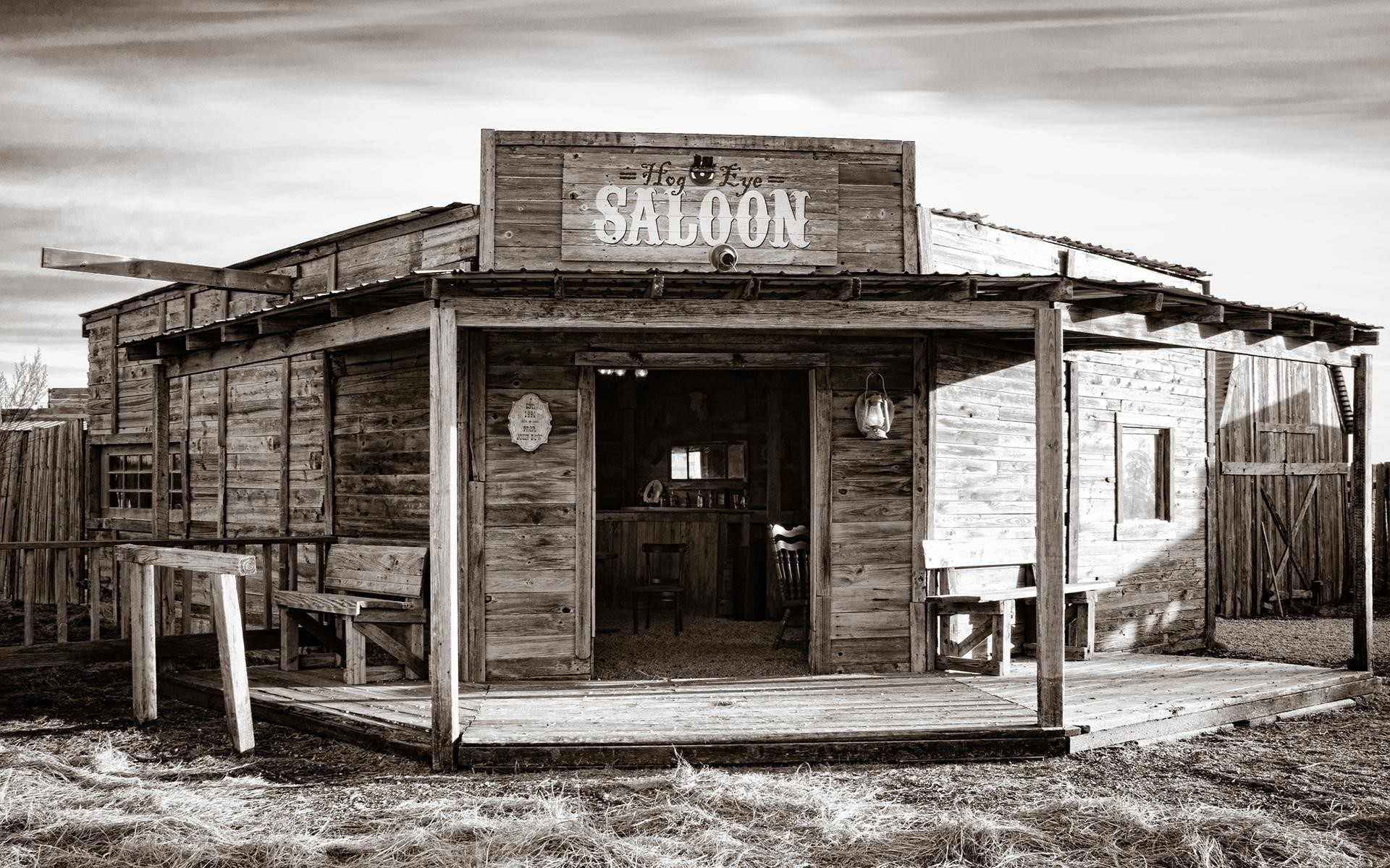 1920x1200 Saloon Bar Wild West Sepia american retro world history drinks architecture  buildings black white bw wallpaper