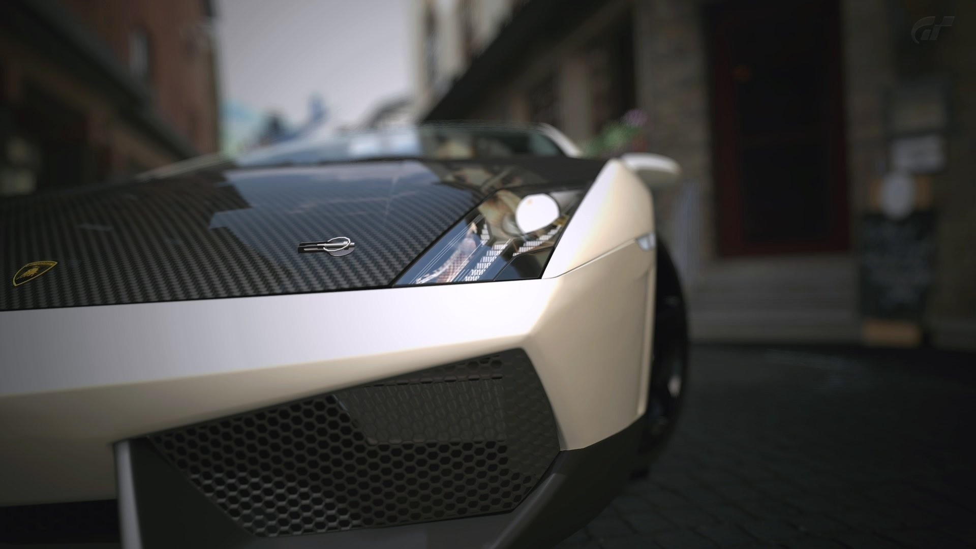 1920x1080 Carbon Fiber Lamborghini Hood Headlights White Tuning 181490 Wallpaper  wallpaper
