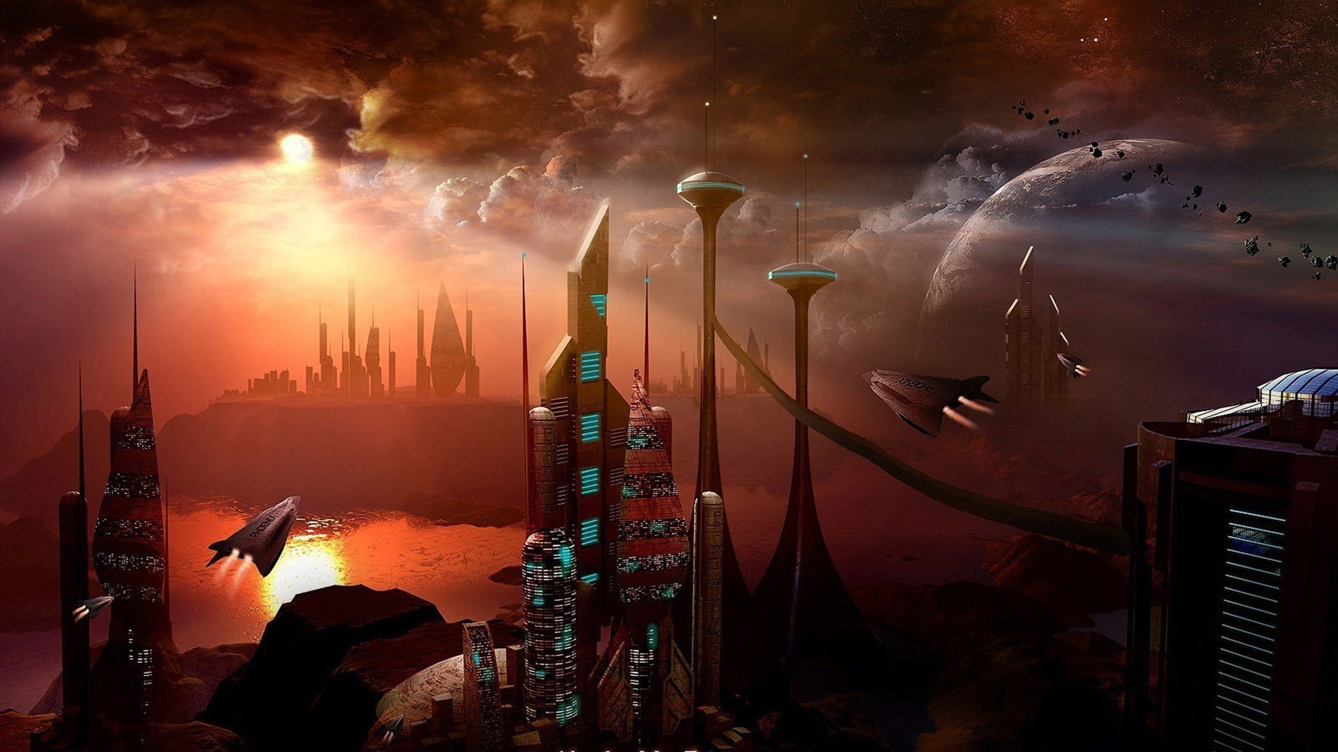 1920x1080 Science Fiction Painting HD Wide Wallpaper for Widescreen (76 Wallpapers) –  HD Wallpapers