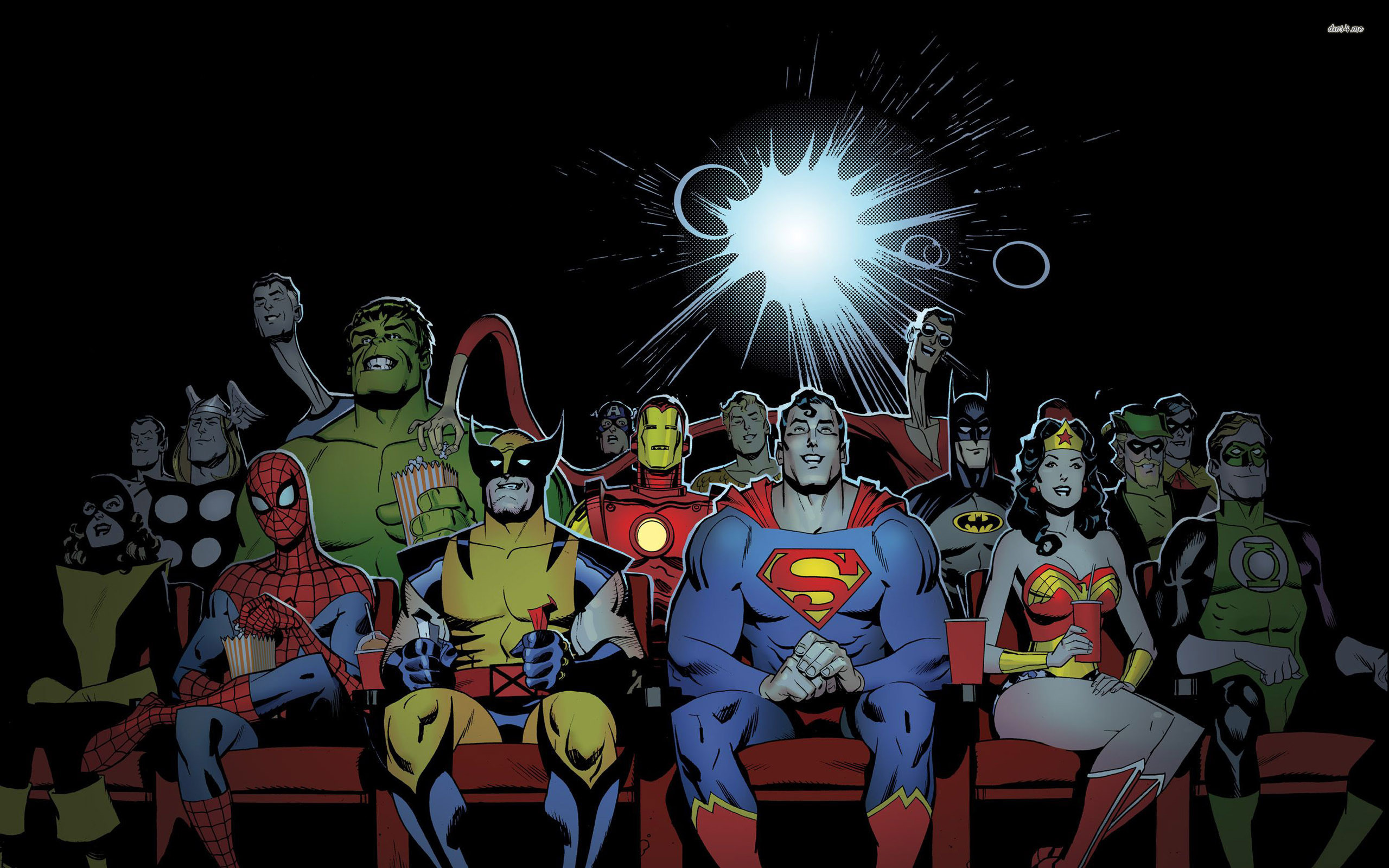 2560x1600 ... Superheroes at the movies wallpaper  ...