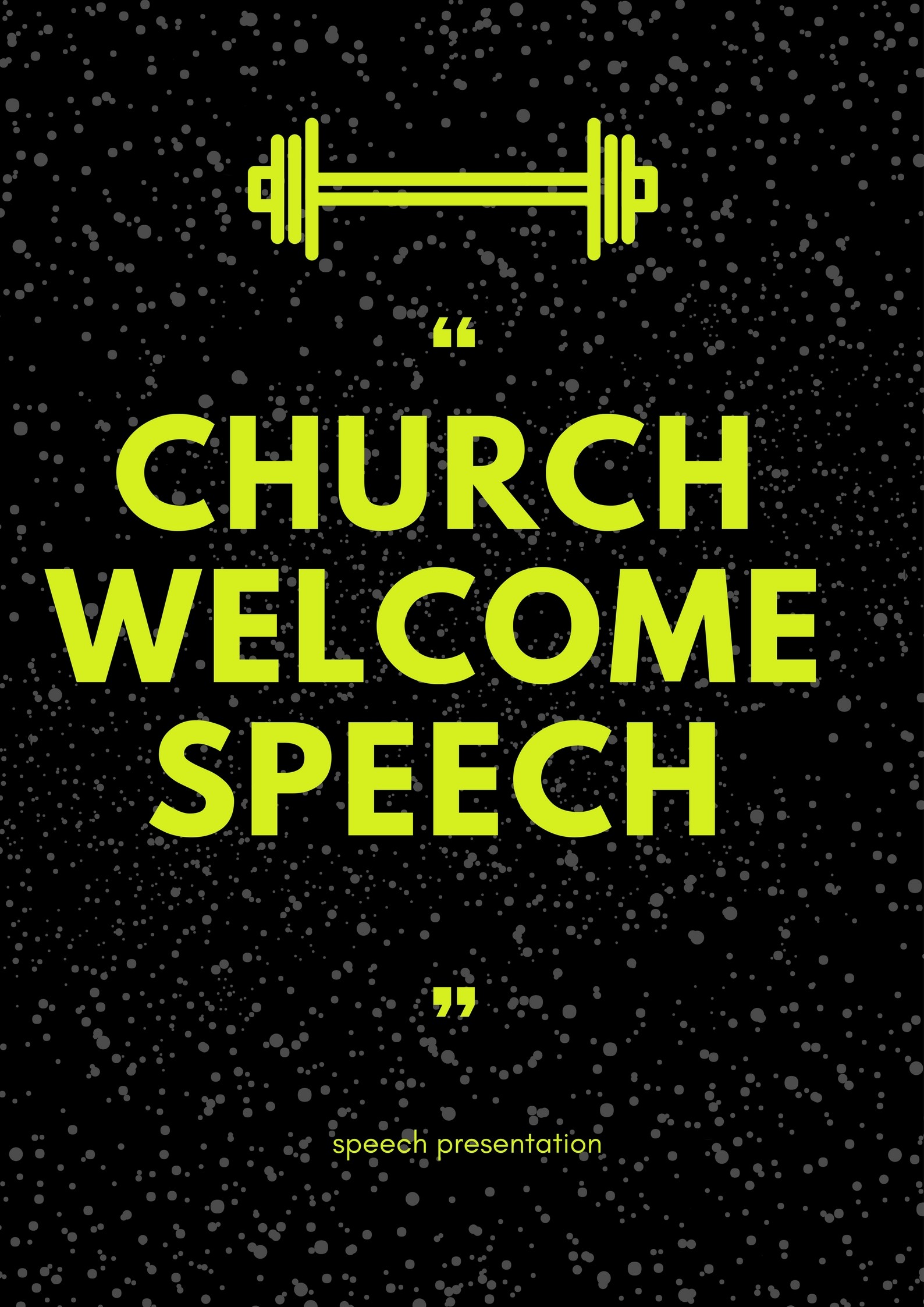 1588x2246 Church Welcome Speech Sample. “