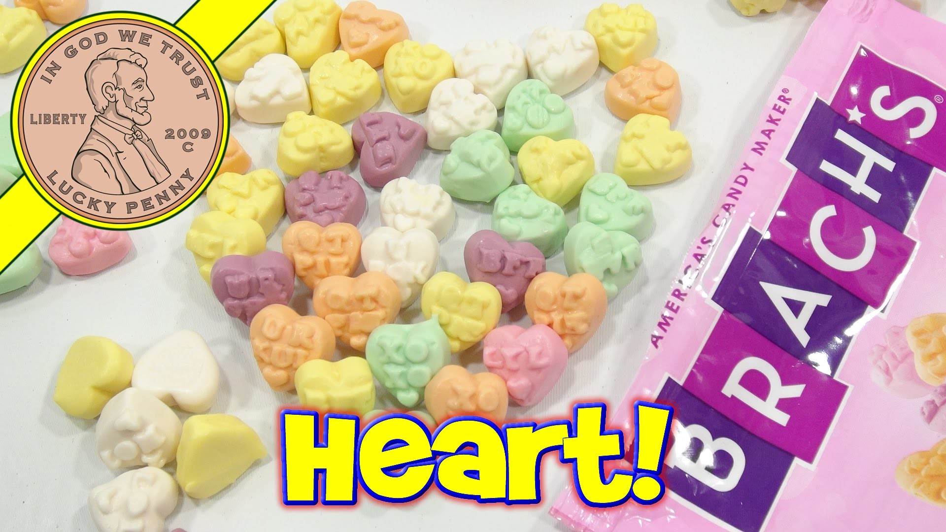 1920x1080 Brach's Conversation Hearts Gummi Valentine's Candy - I Heart You! - YouTube