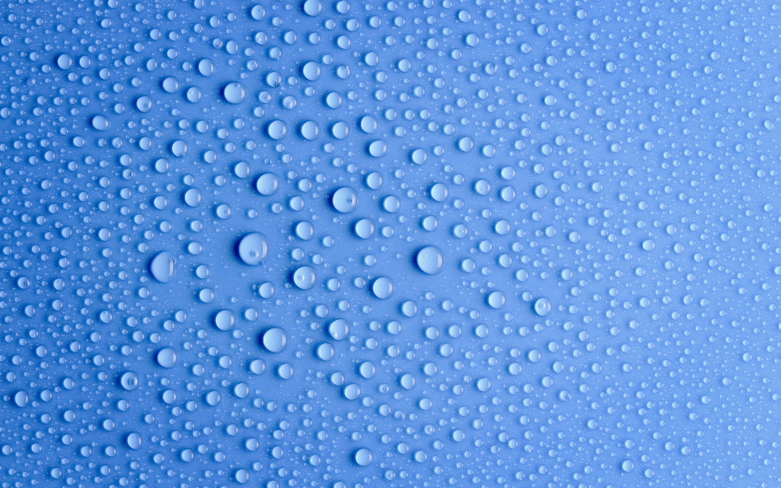 2560x1600 Blue water drops wallpaper background