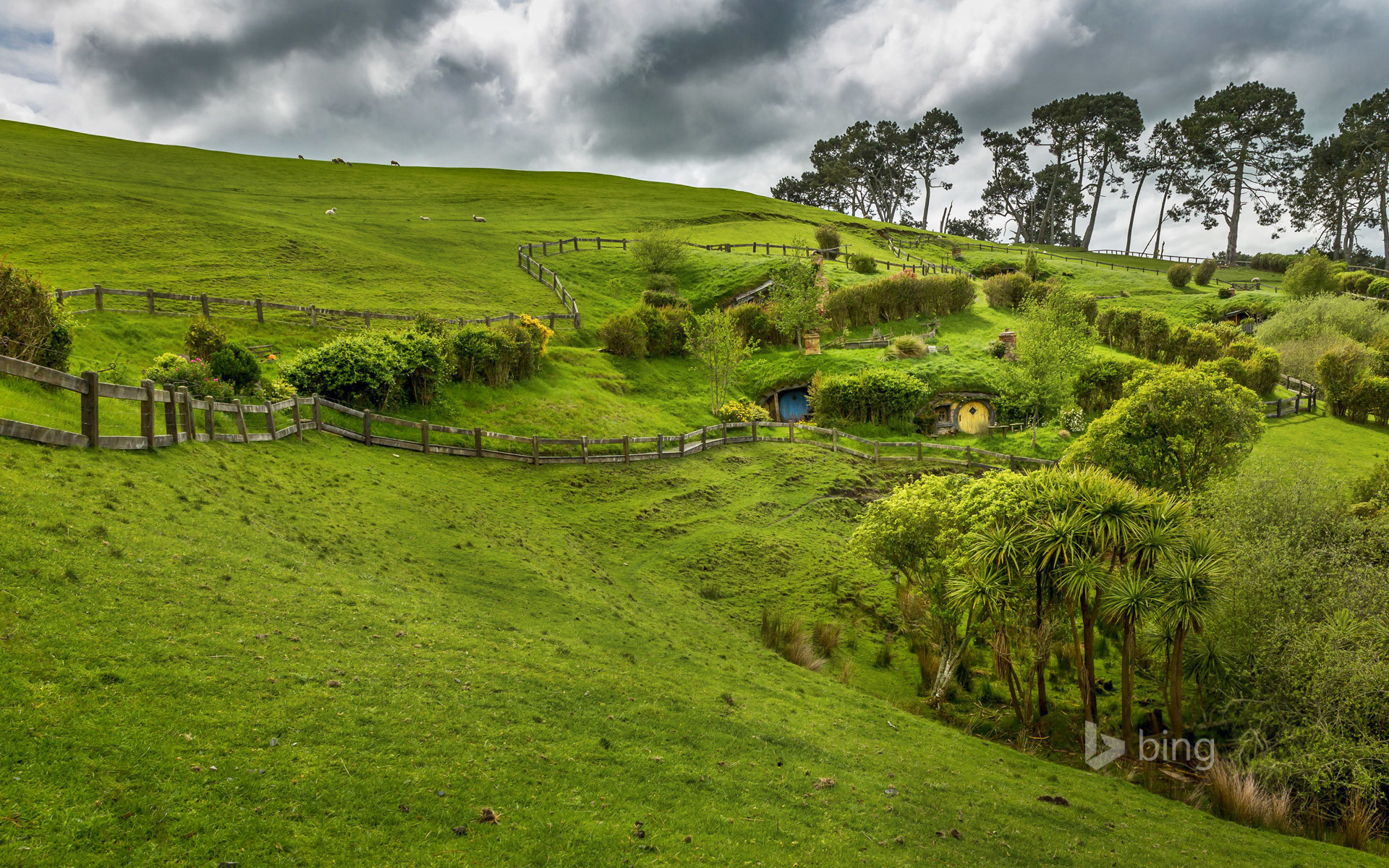 1920x1200 Hobbiton, near Matamata, North Island, New Zealand (Â© imageBROKER/Rex  Features)
