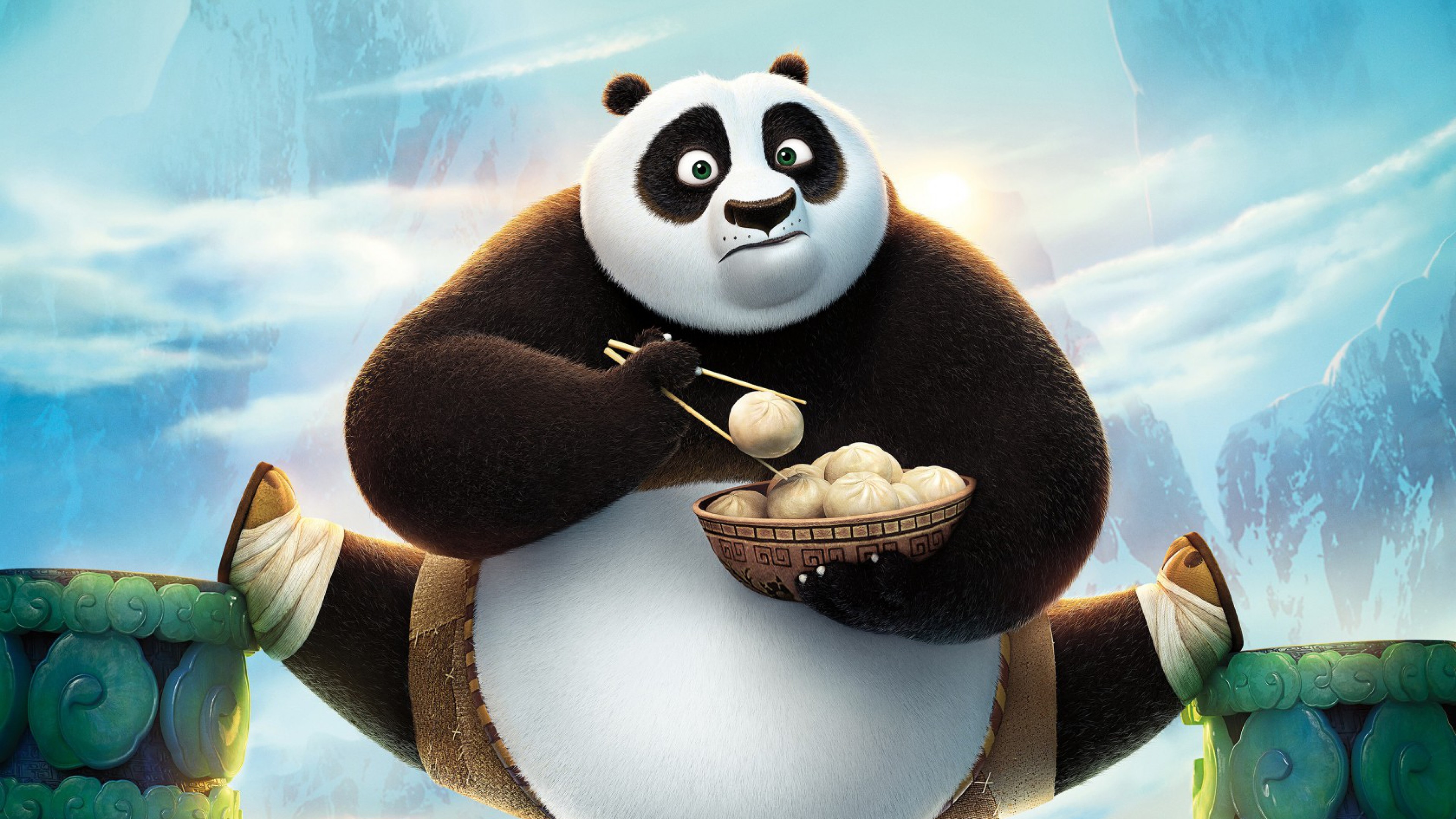 3840x2160 Preview wallpaper kung fu panda, kung fu panda 3, panda 