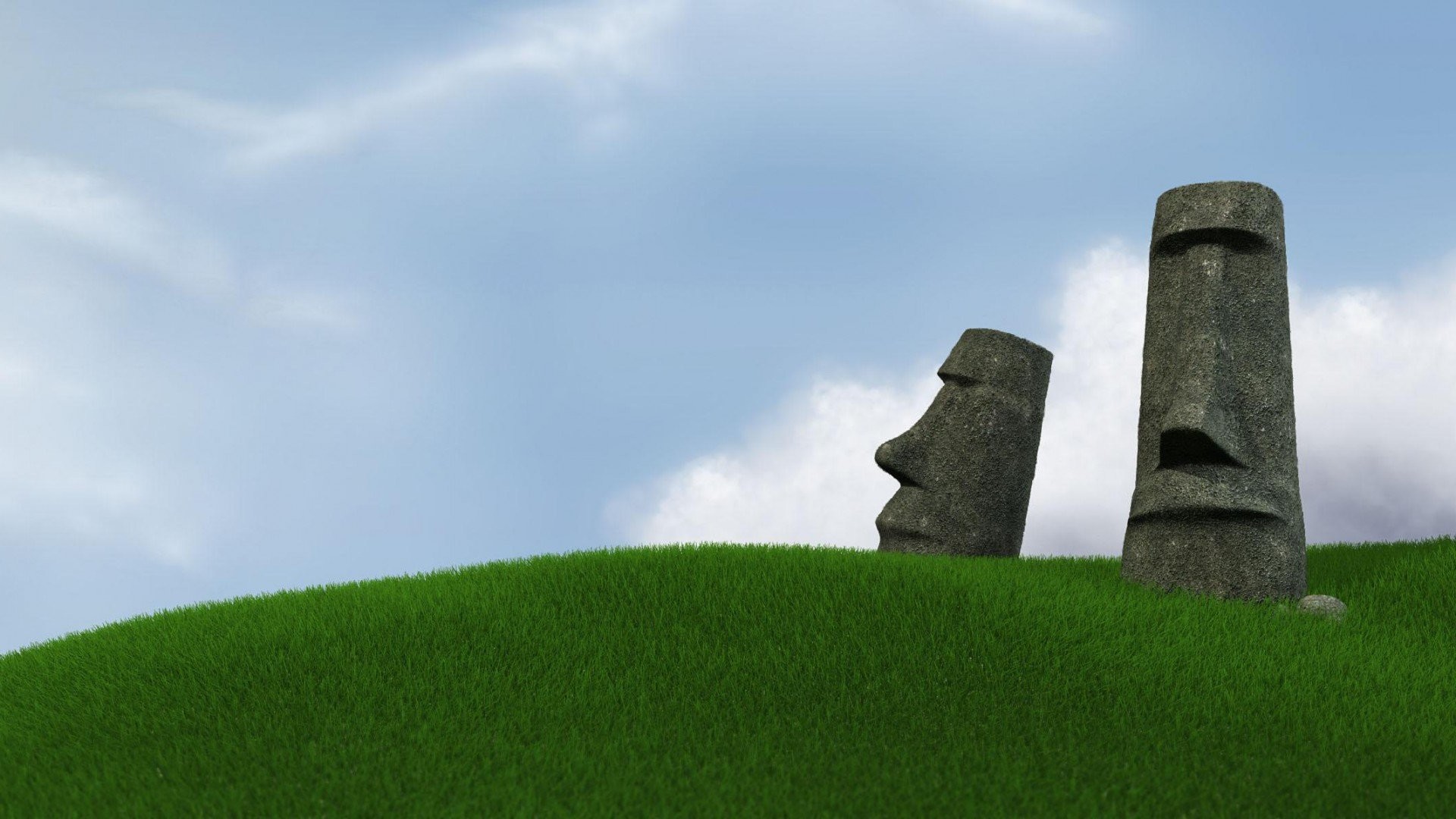 1920x1080 Moai Statues 547997