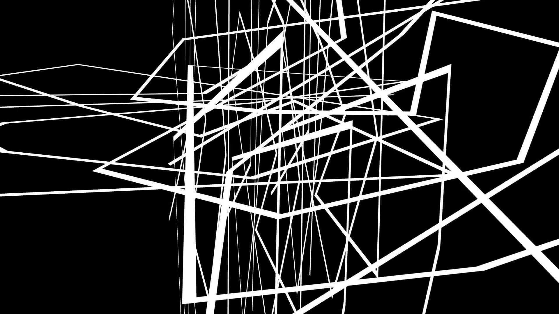 1920x1080 Subscription Library animation - Abstract motion graphics on black  background with criss cross white lines