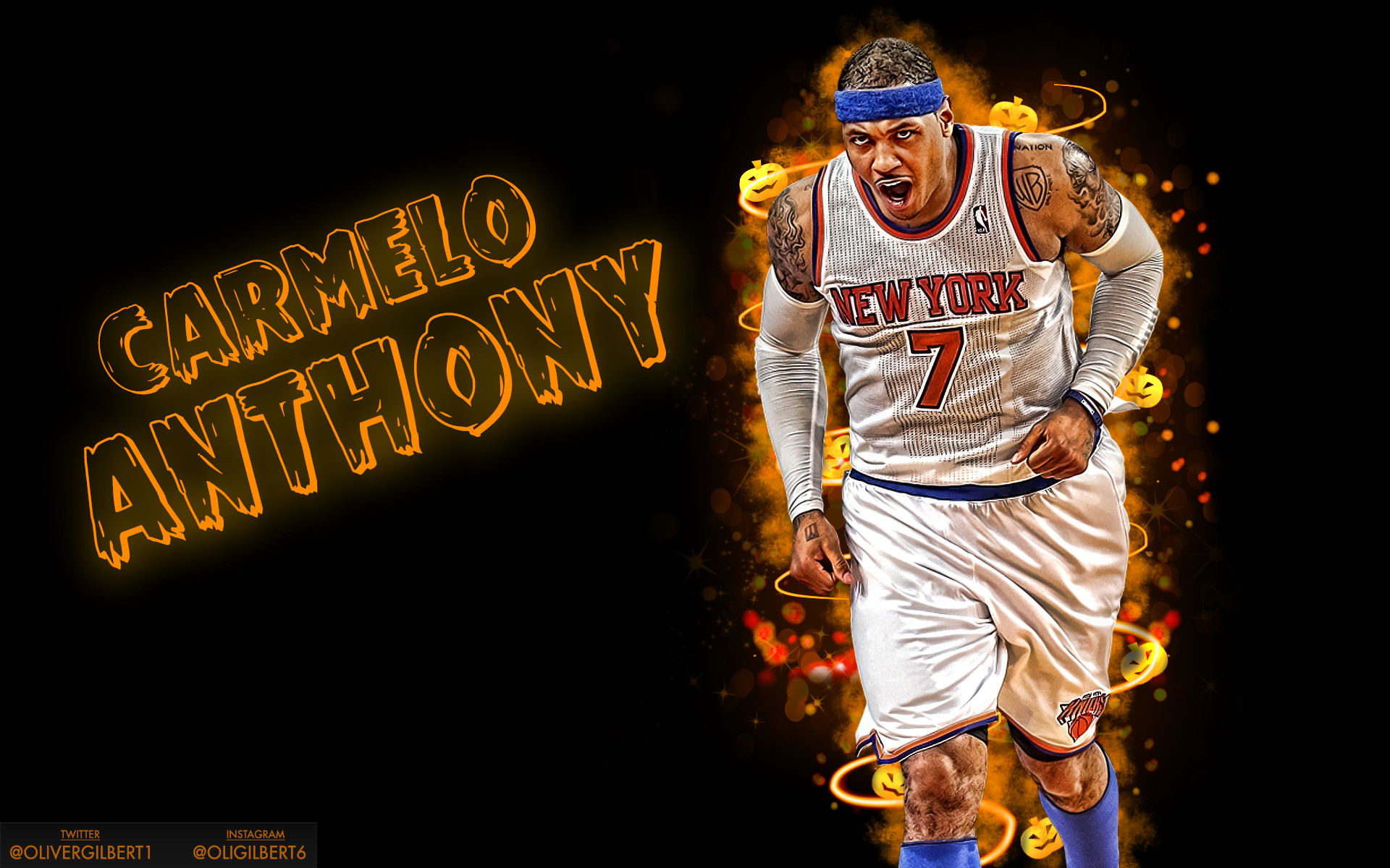 1920x1200 Carmelo Anthony Halloween Wallpaper by Hecziaa Carmelo Anthony Halloween  Wallpaper by Hecziaa