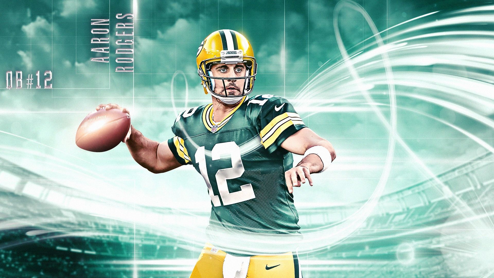1920x1080 For Green Bay Packers Aaron Rodgers Wallpaper Green Bay Packers .