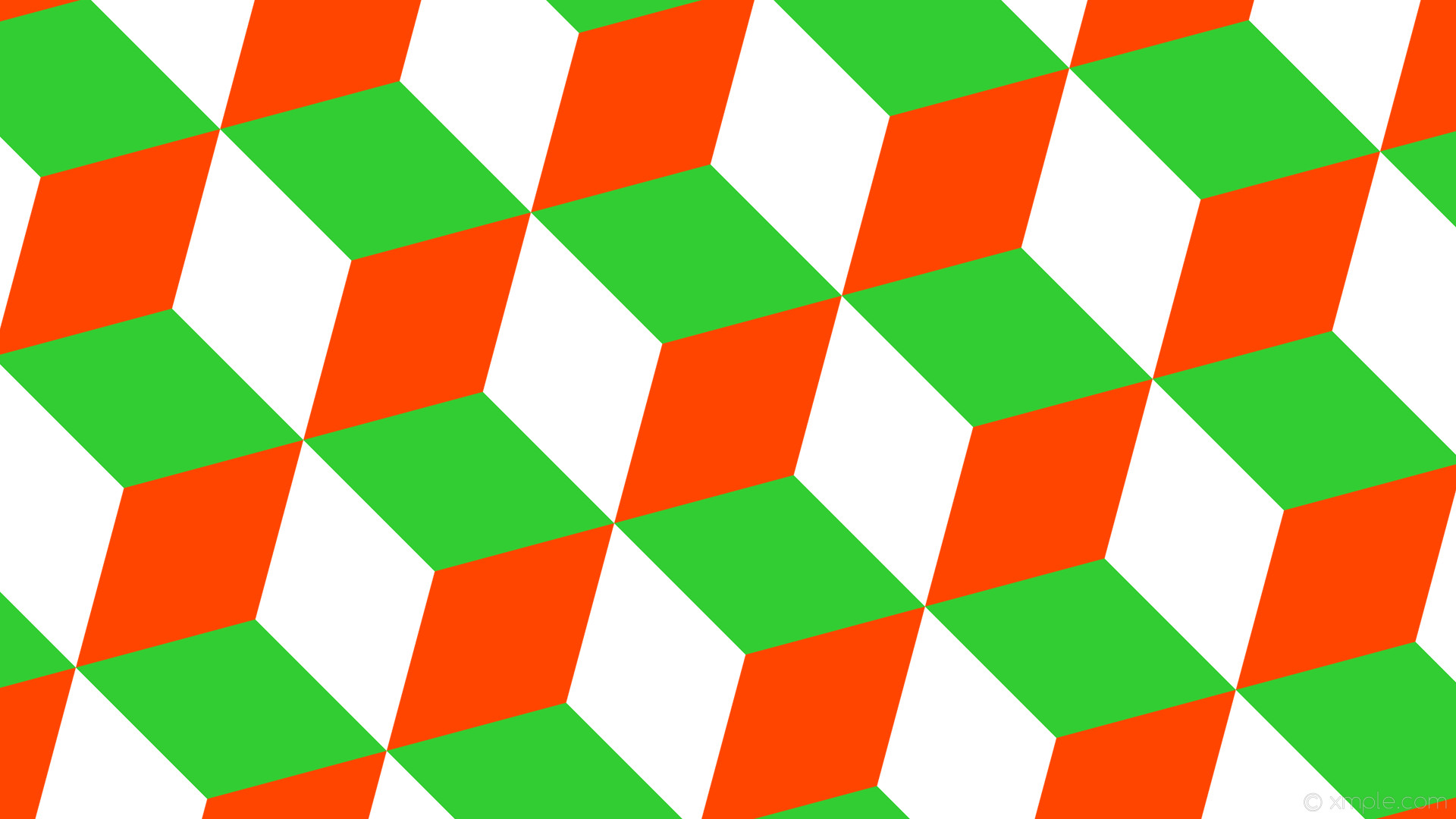 1920x1080 Orange And Lime Green Wallpaper