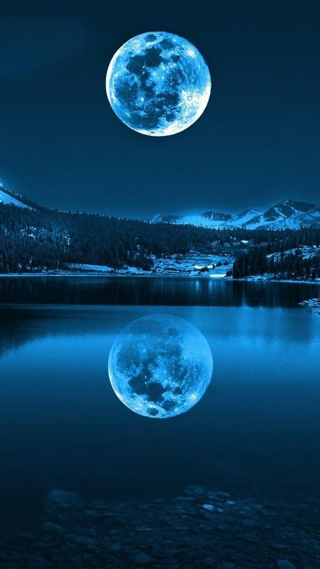 1080x1920 Giant Moon Rise Smartphone Wallpapers HD
