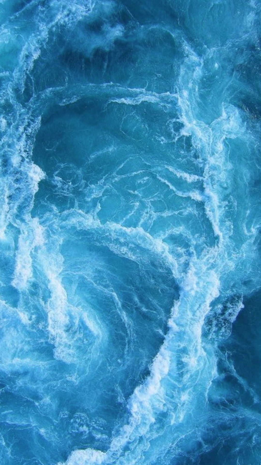 1080x1920 Swirling Blue Ocean Waves #iPhone #6 #wallpaper