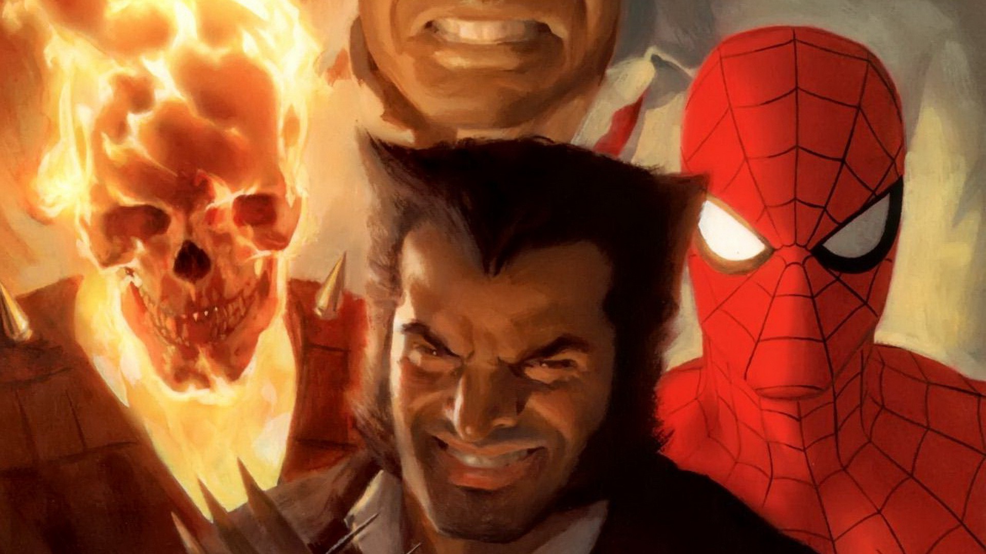 1920x1080 comics, Wolverine, Spider Man, Ghost Rider Wallpapers HD / Desktop and  Mobile Backgrounds