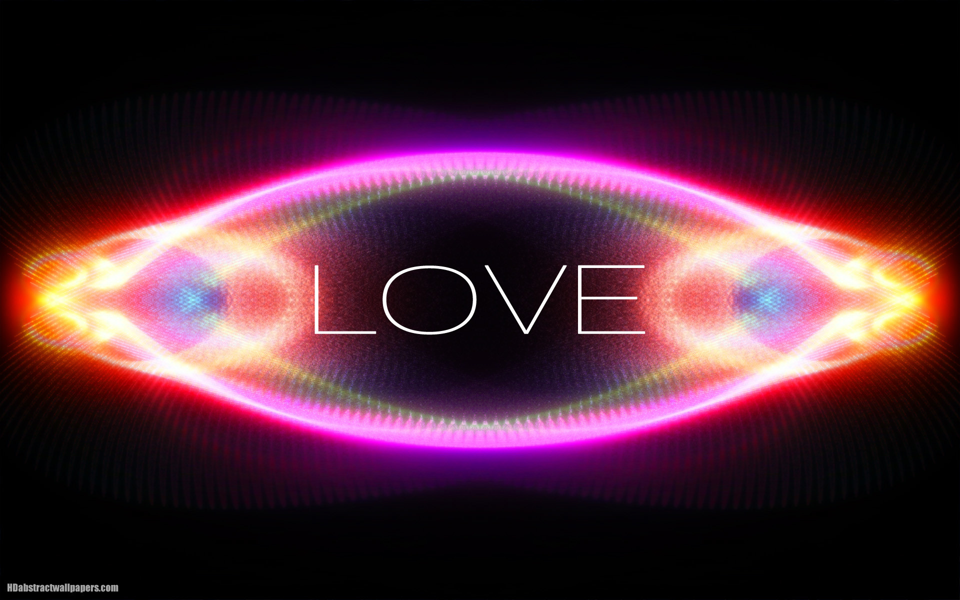 1920x1200 Abstract black wallpaper with colorful lights and the text love. Very  beautiful love wallpaper abstract with the text love.