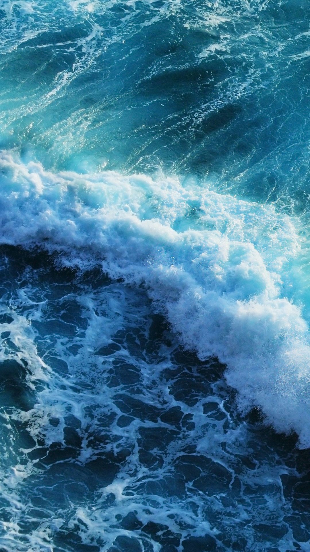 1080x1920 Beautiful blue waves iphone 6 plus wallpaper