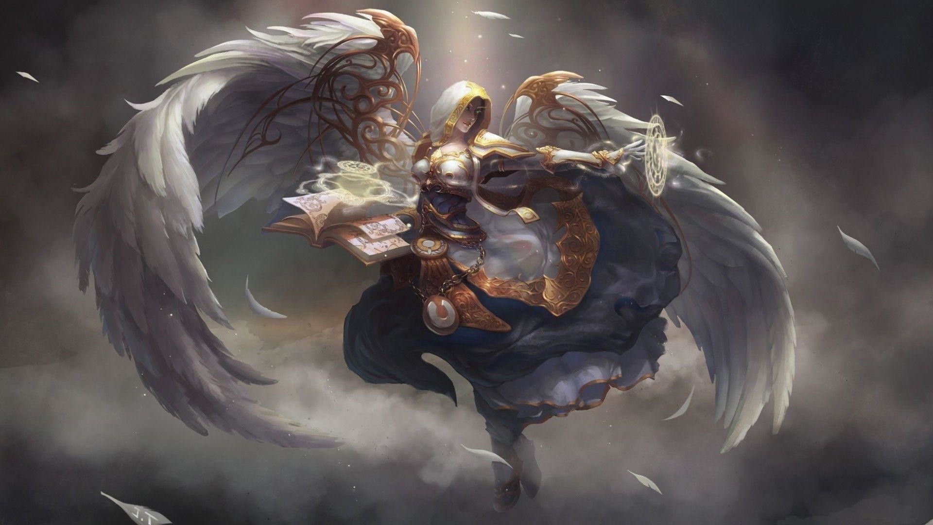 1920x1080 Angel priest - World of Warcraft Wallpaper #