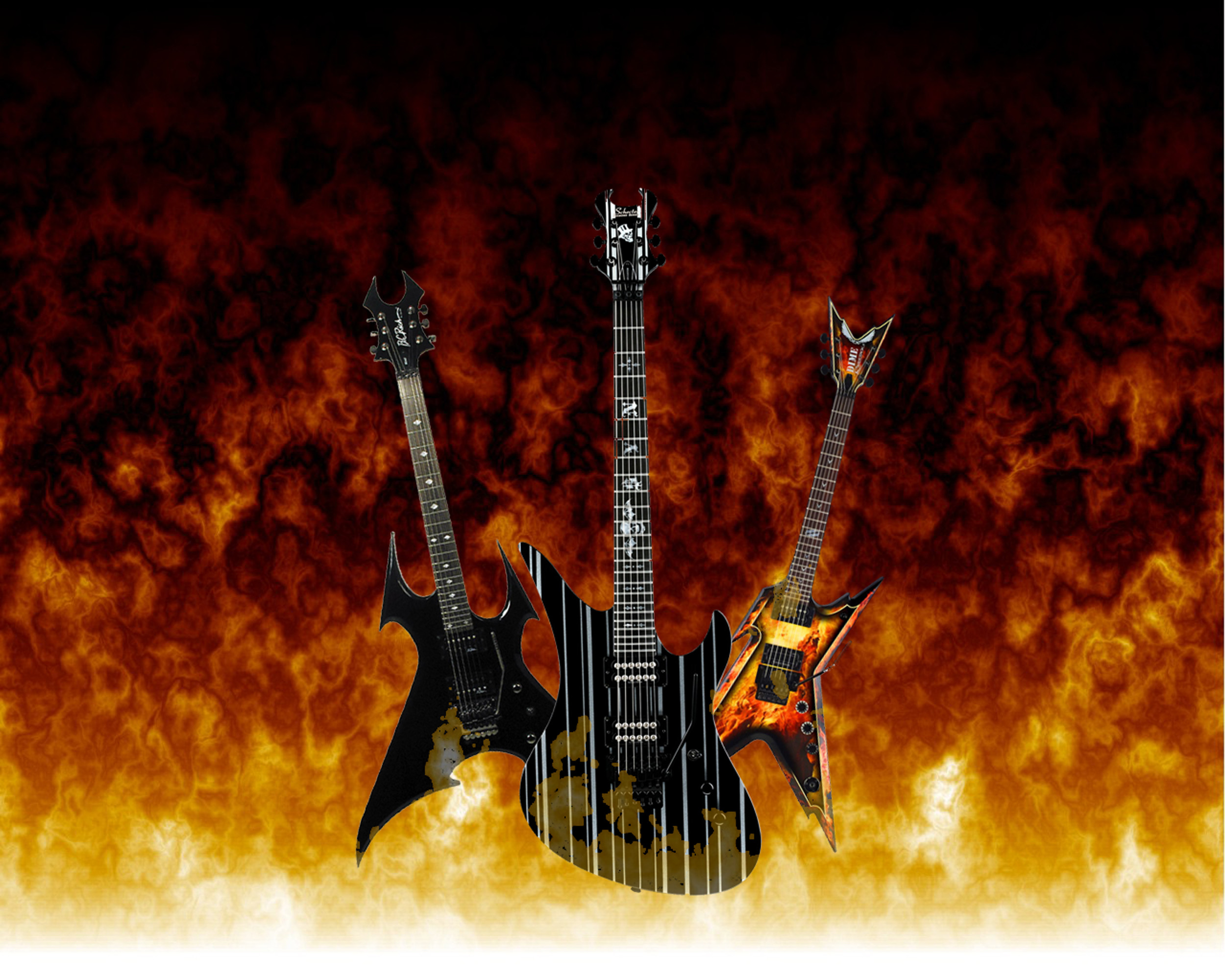 2500x2000 Flaming Guitar Picture 