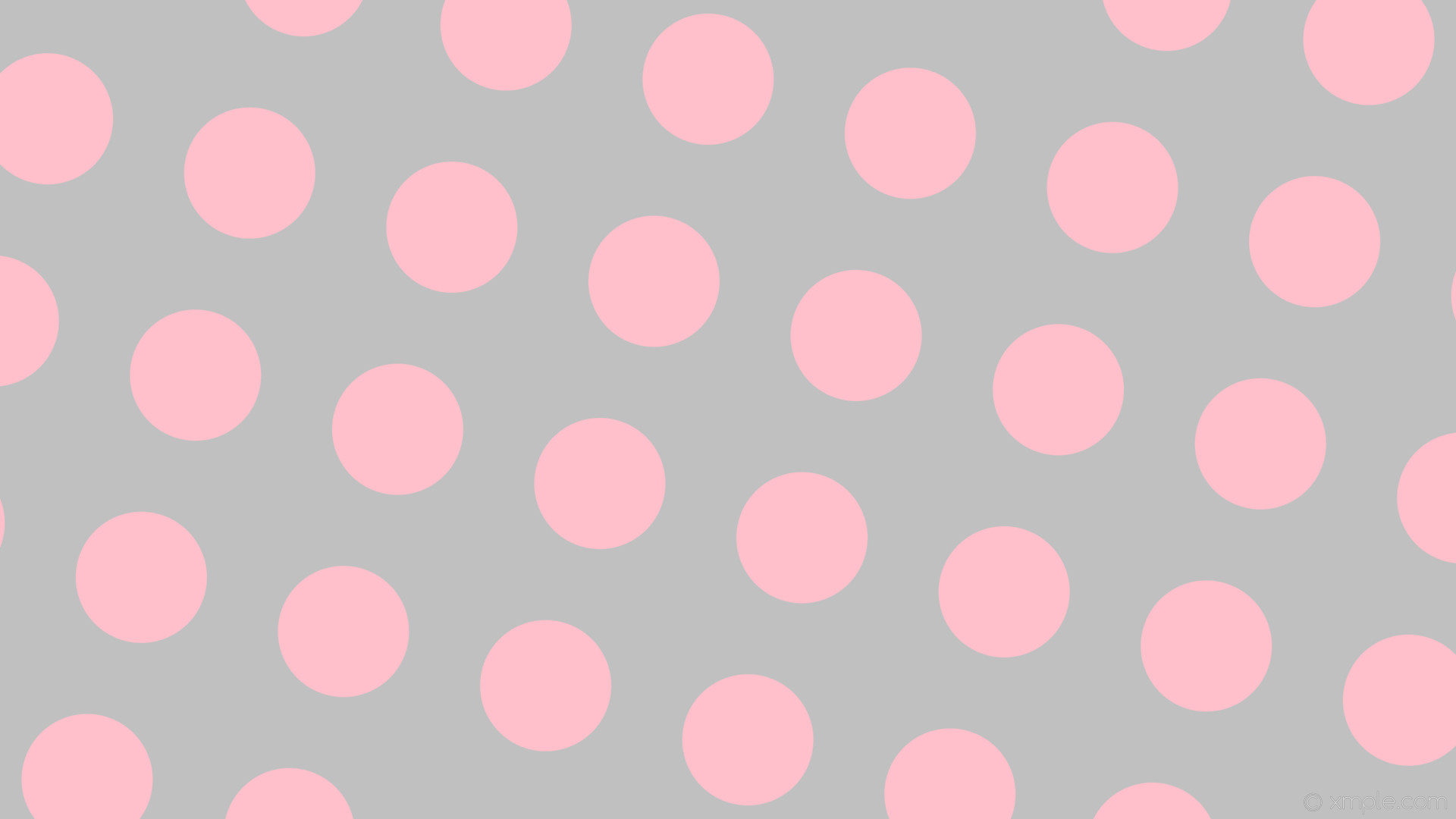 1920x1080 wallpaper polka dots spots grey pink silver #c0c0c0 #ffc0cb 165Â° 173px 276px