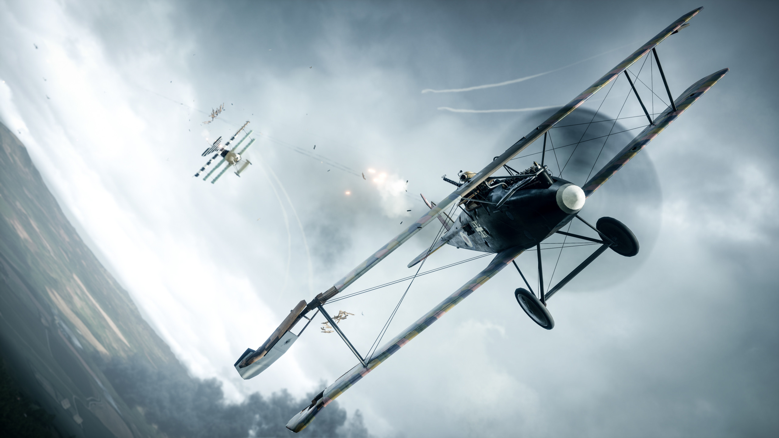 2560x1440 Computerspiele - Battlefield 1 Flugzeug Biplane Wallpaper