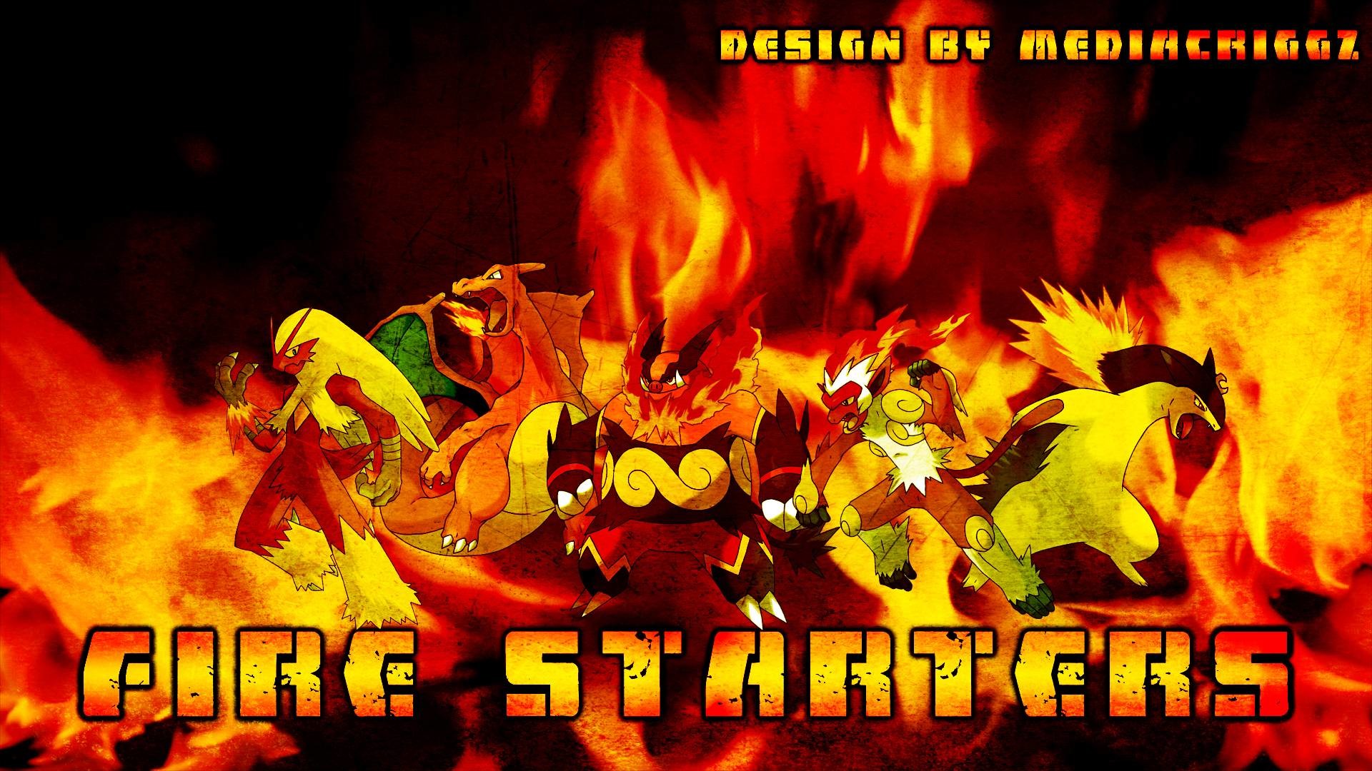 1920x1080 Pokemon Fire Starters Wallpaper by MediaCriggz on DeviantArt