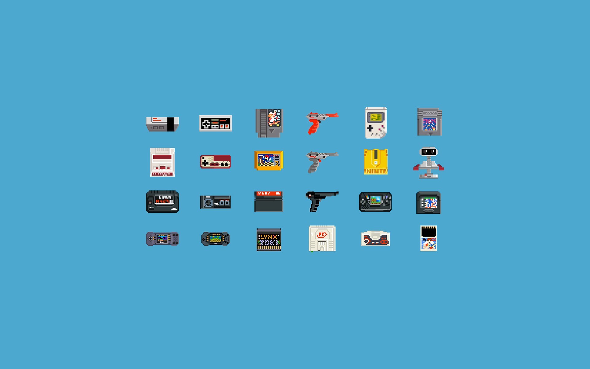 1920x1200 video Games, Consoles, Pixel Art, 8 bit, Nintendo Entertainment System,  GameBoy Wallpapers HD / Desktop and Mobile Backgrounds
