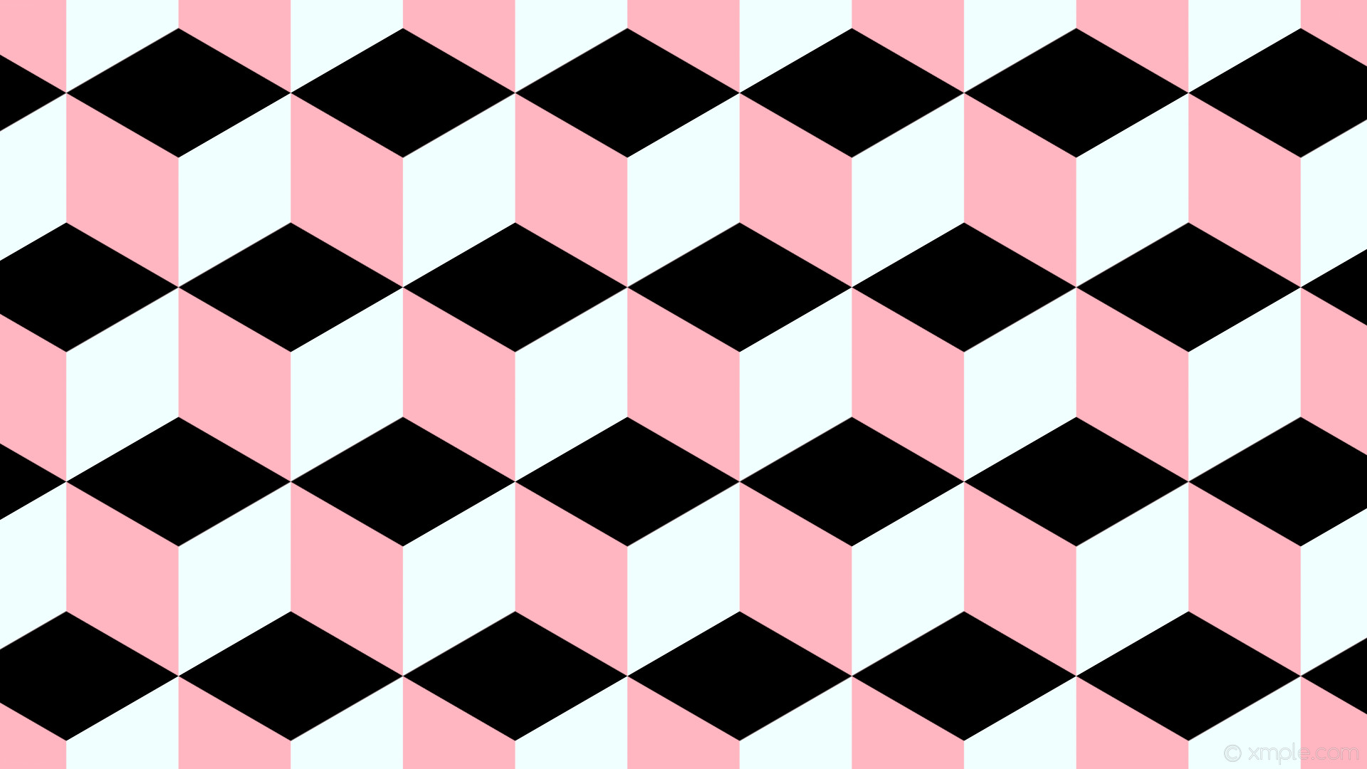 1920x1080 wallpaper 3d cubes black white pink light pink azure #ffb6c1 #f0ffff  #000000 120